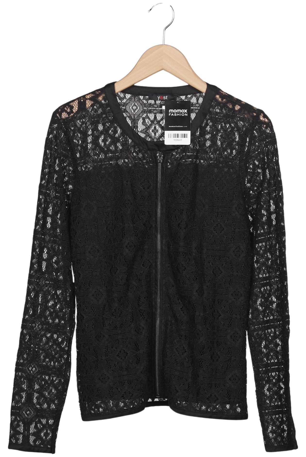 

yest Damen Strickjacke, schwarz, Gr. 36