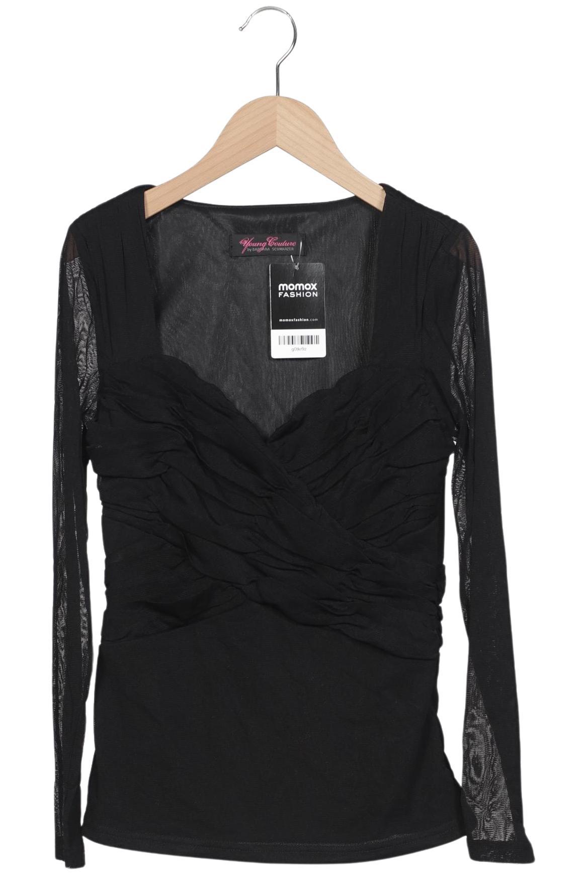 

Young Couture by Barbara Schwarzer Damen Langarmshirt, schwarz, Gr. 38
