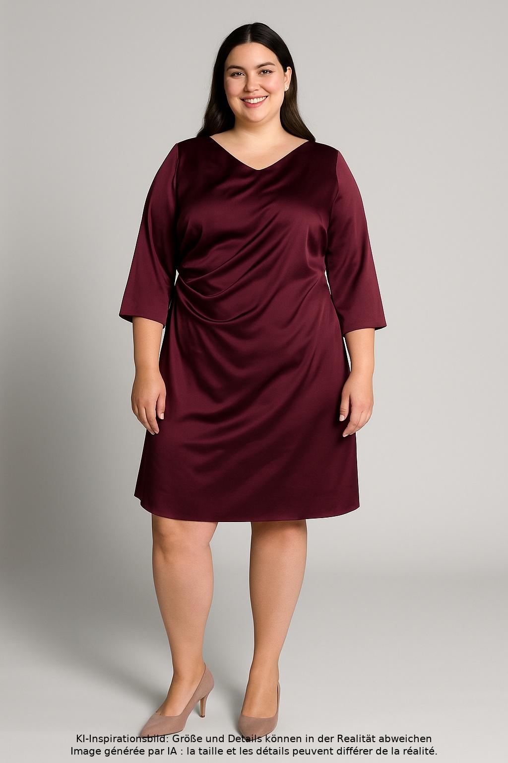 

Young Couture by Barbara Schwarzer Damen Kleid, bordeaux, Gr. 46