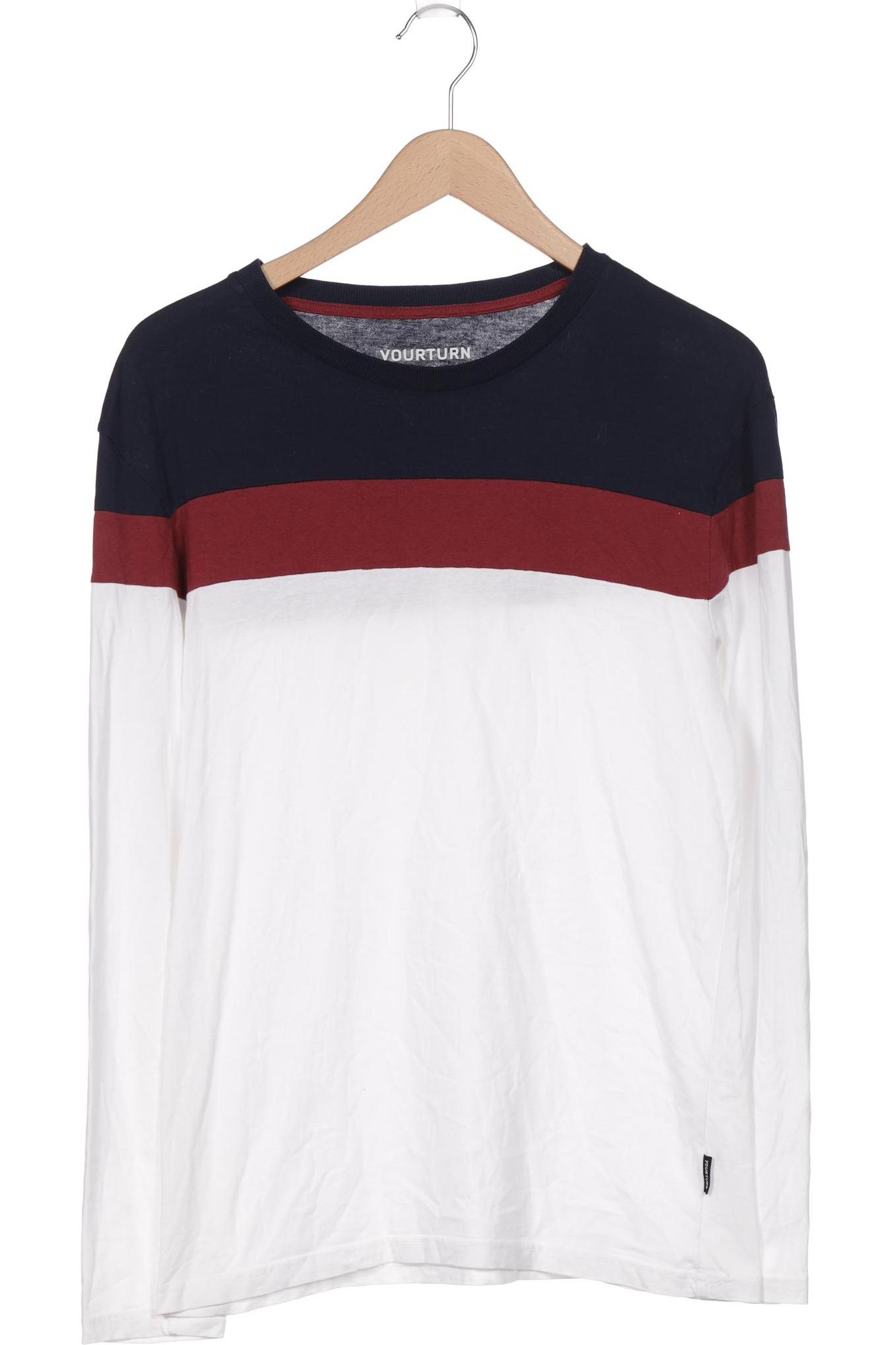 

YOURTURN Herren Langarmshirt, weiß