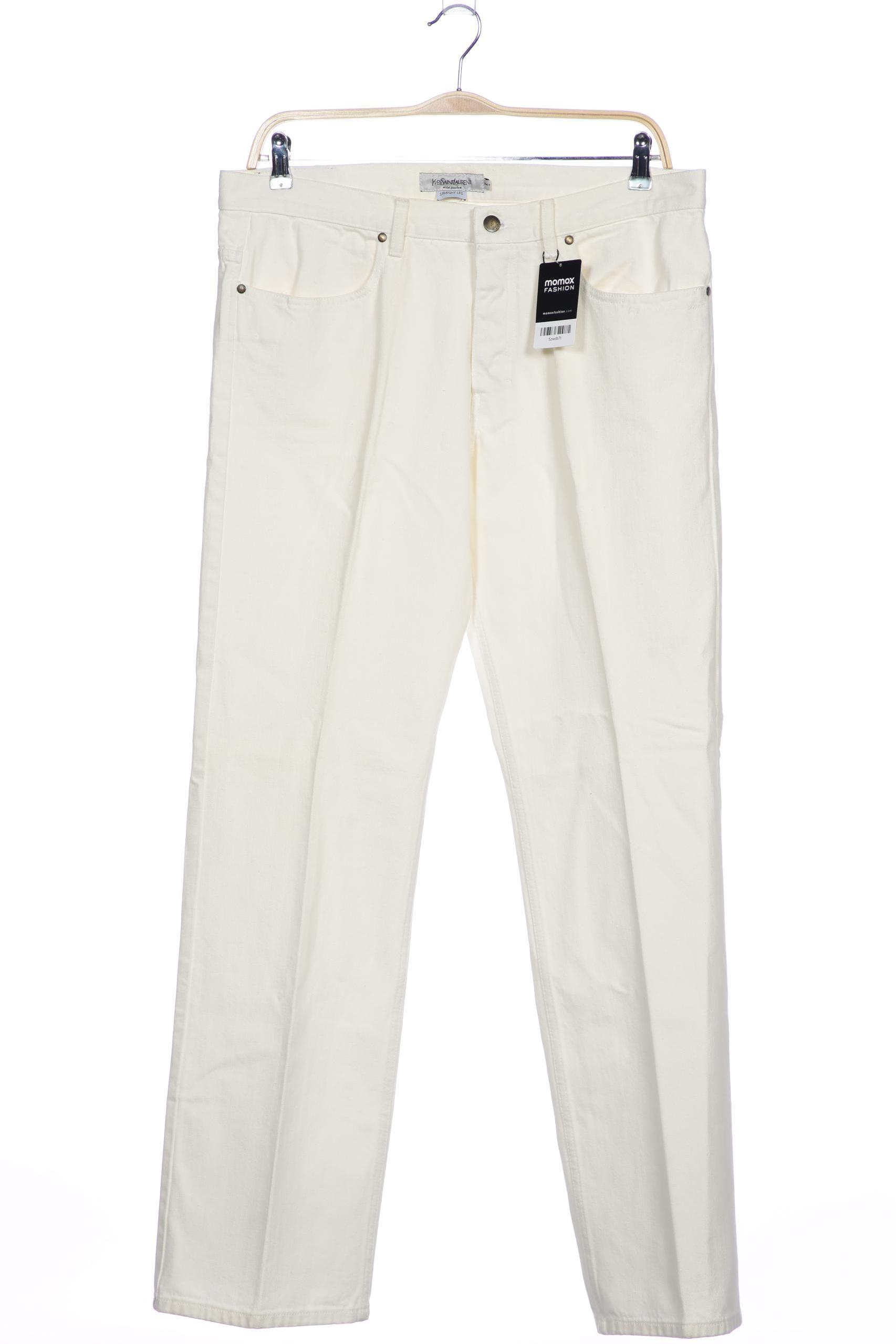 

Yves Saint Laurent Herren Jeans, cremeweiß, Gr. 50