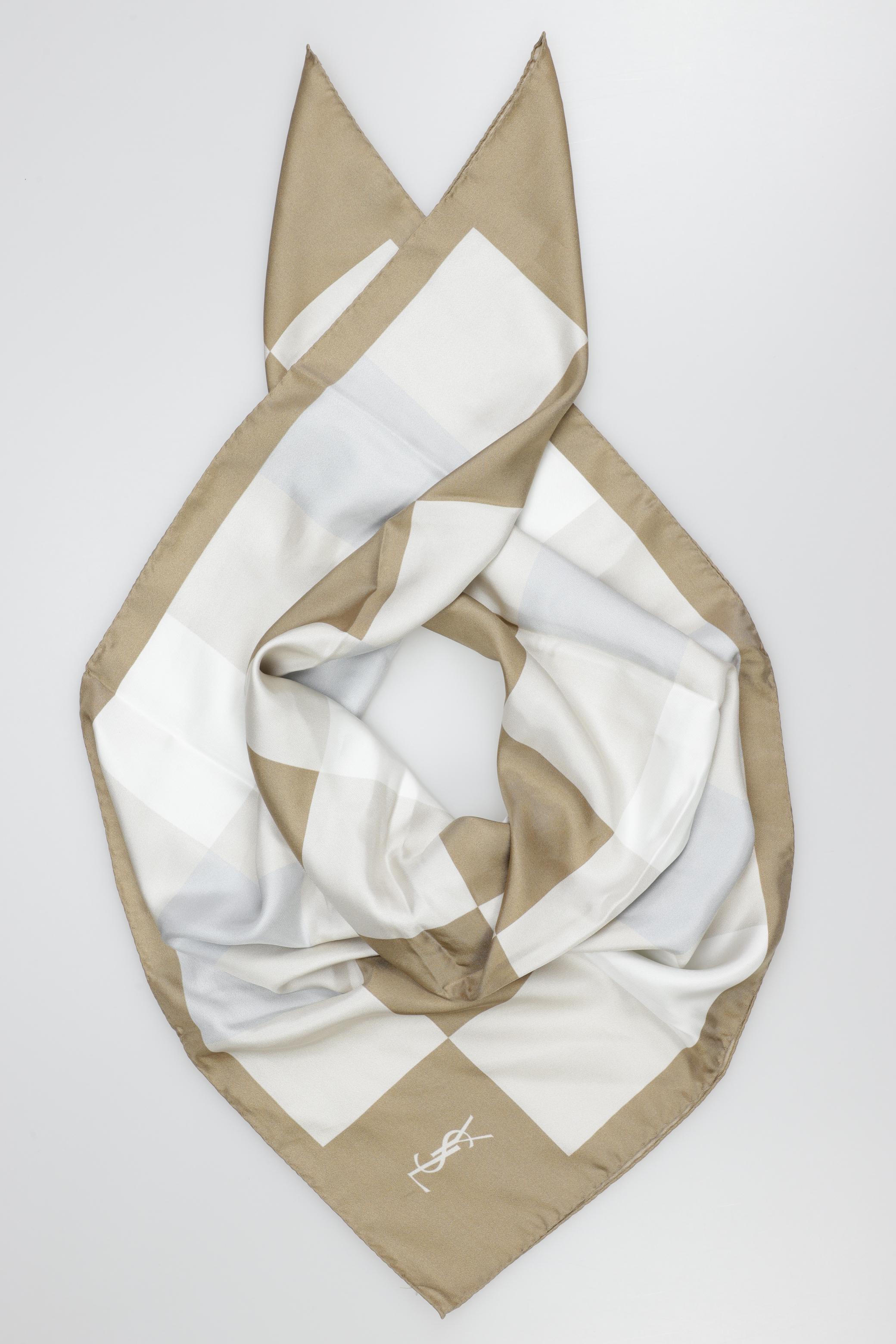 

Yves Saint Laurent Damen Schal, beige, Gr.