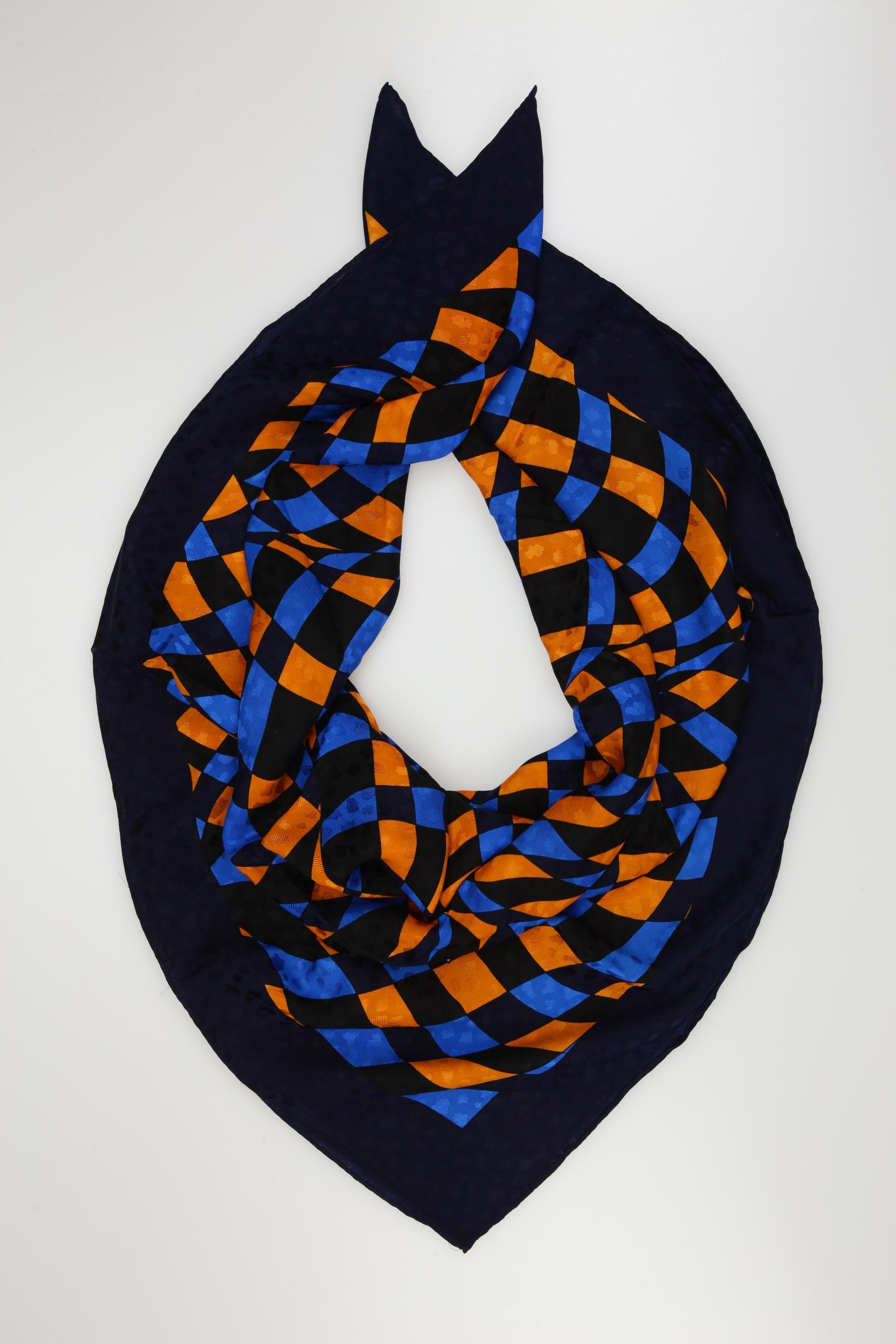 

Yves Saint Laurent Damen Schal, marineblau, Gr.