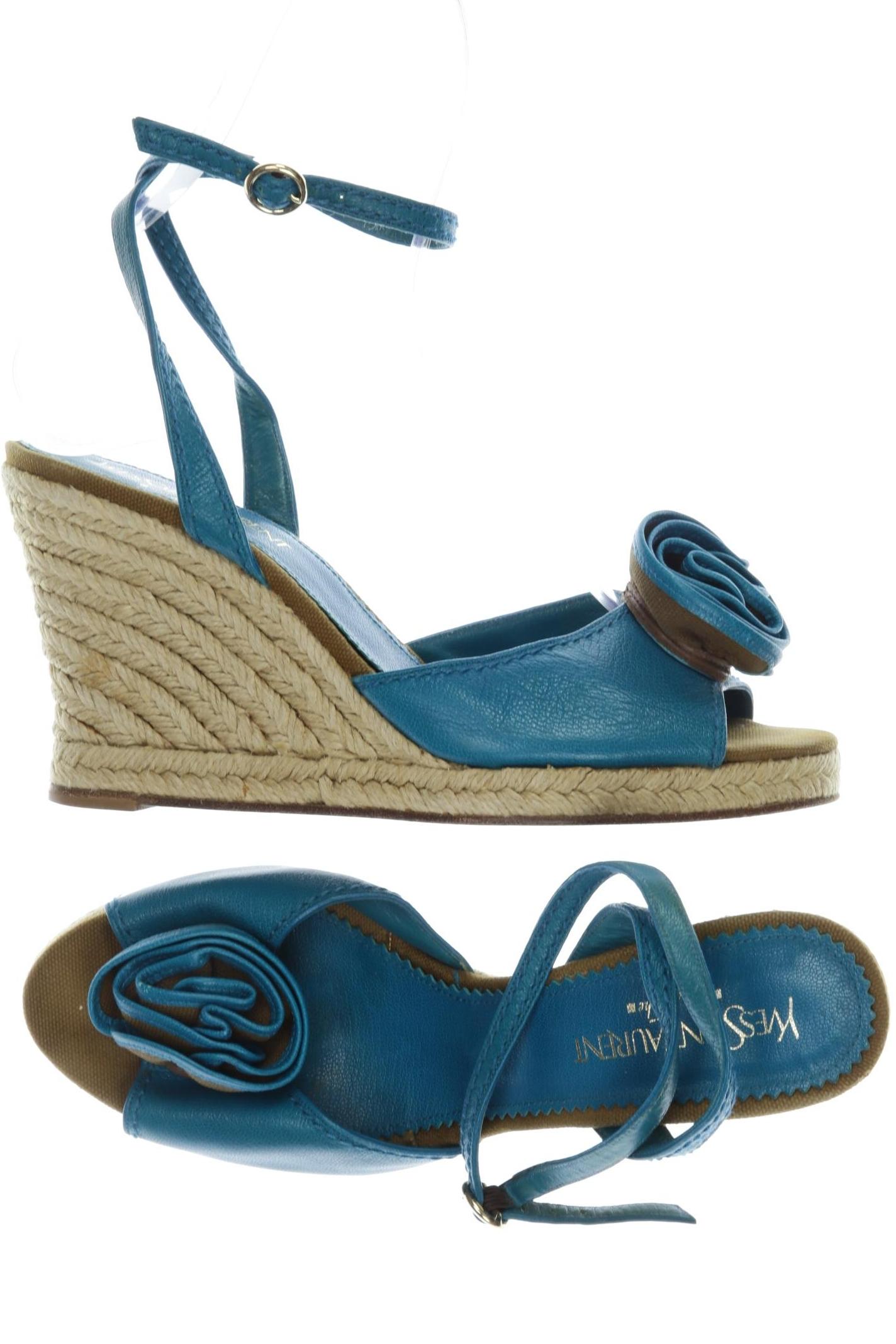 Thumbnail - Yves Saint Laurent Damen Sandale, türkis, Gr. 37