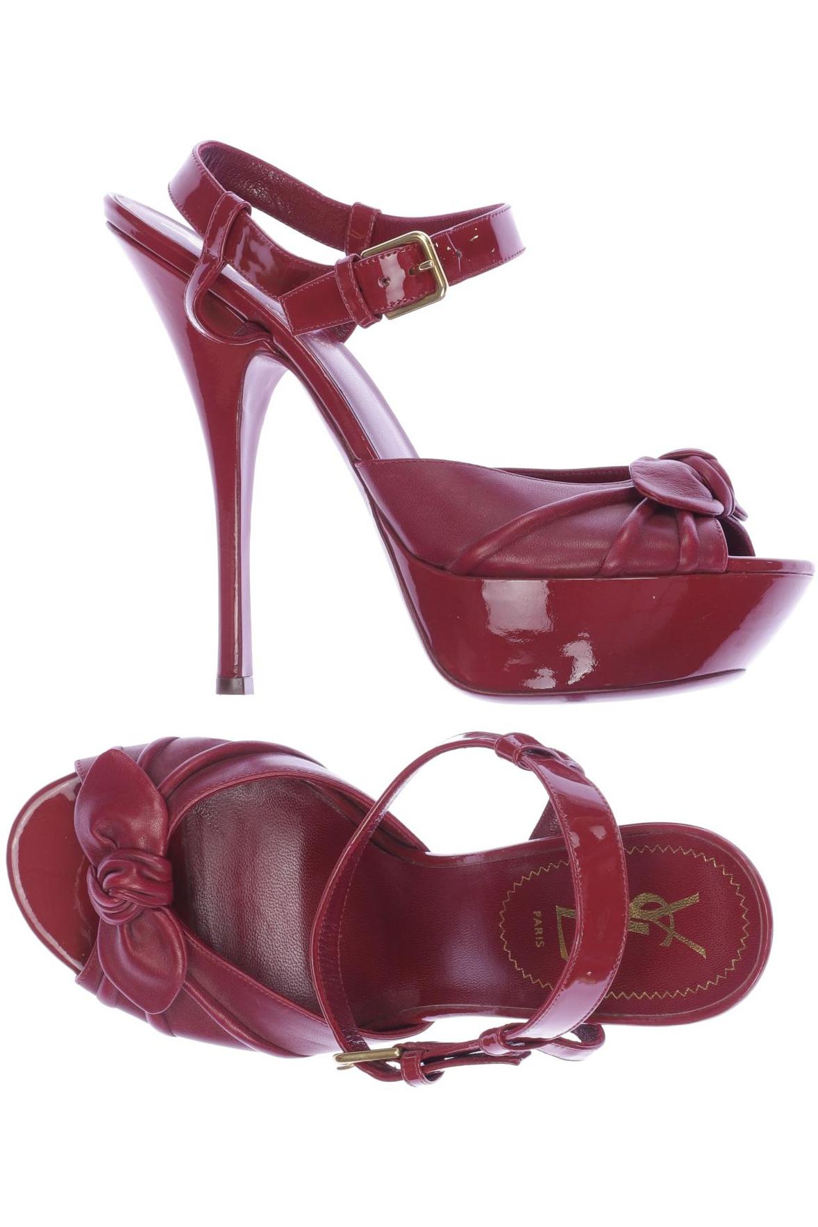 

Yves Saint Laurent Damen Sandale, bordeaux, Gr. 40