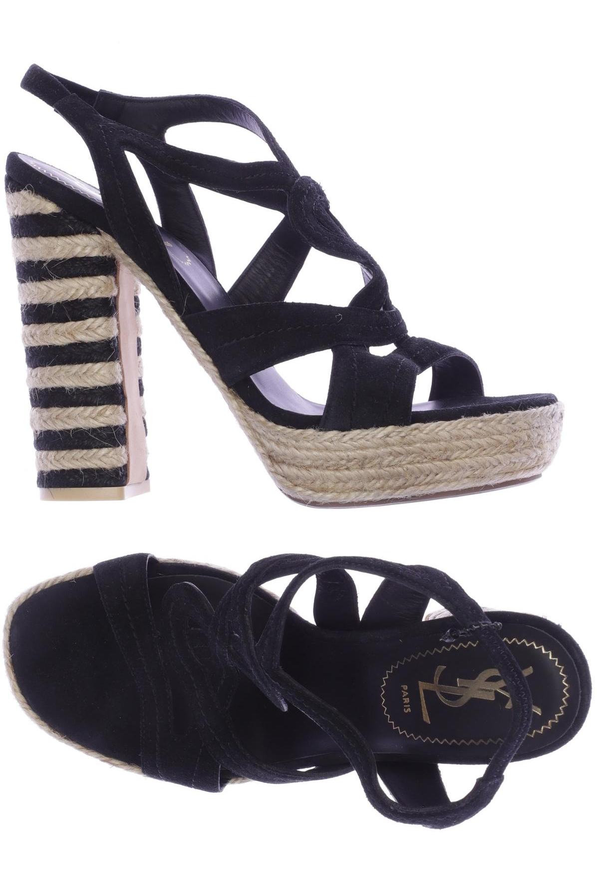 

Yves Saint Laurent Damen Sandale, schwarz, Gr. 37.5