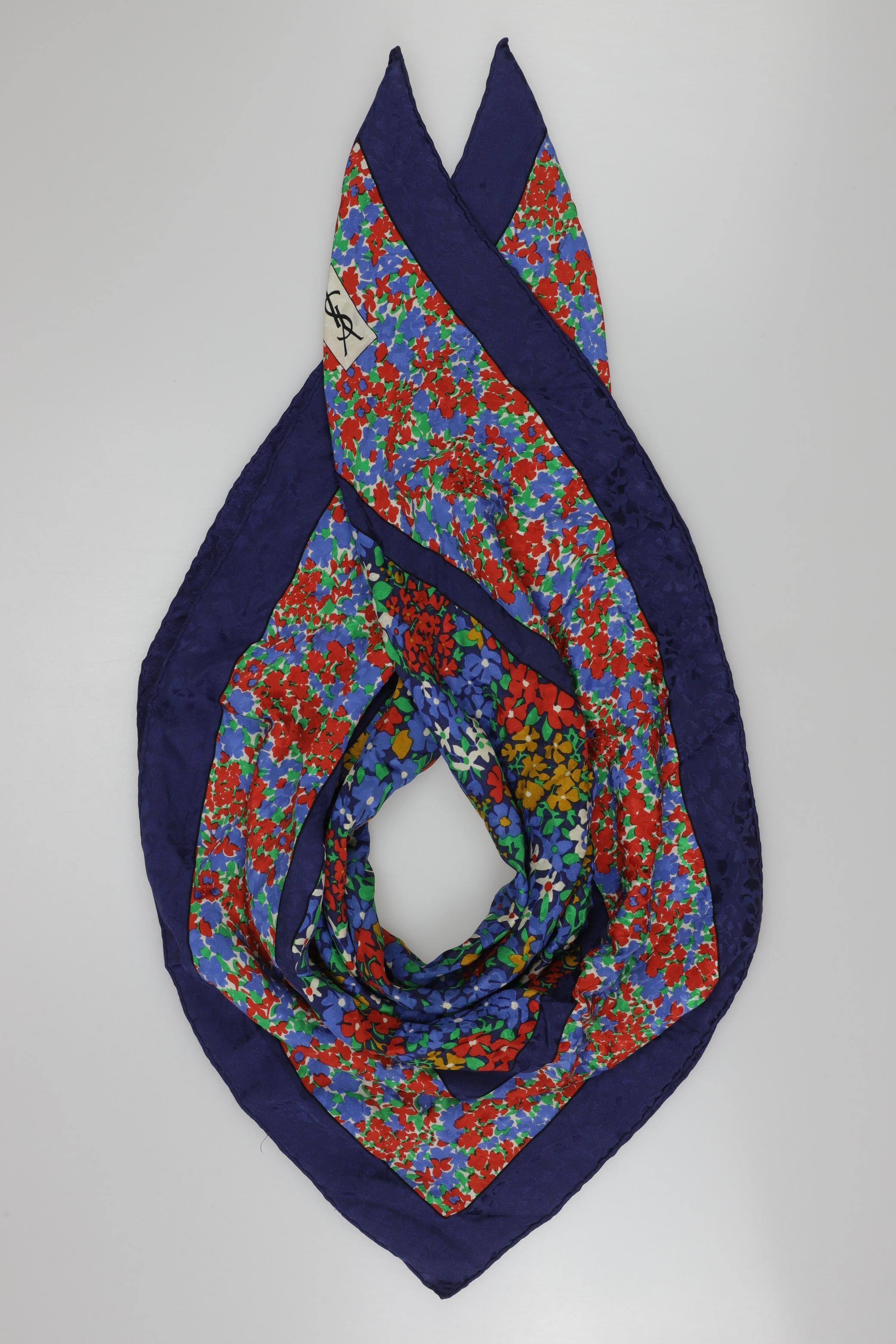 

Yves Saint Laurent Damen Schal, marineblau, Gr.