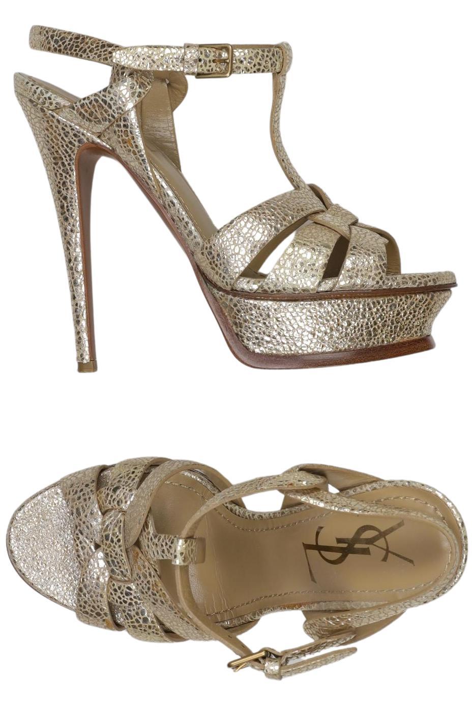 

Yves Saint Laurent Damen Sandale, gold, Gr. 36.5