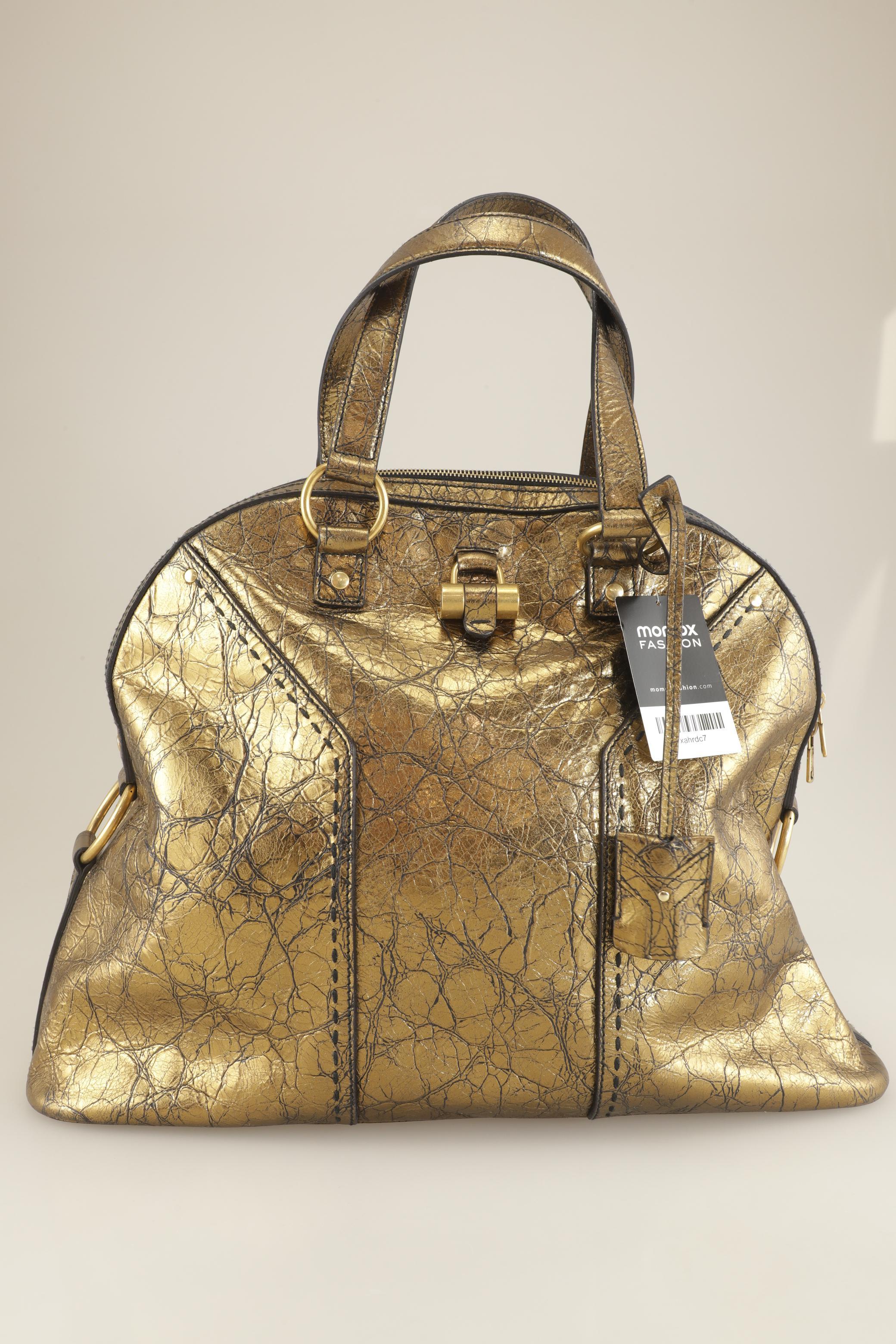 

Yves Saint Laurent Damen Handtasche, gold, Gr.