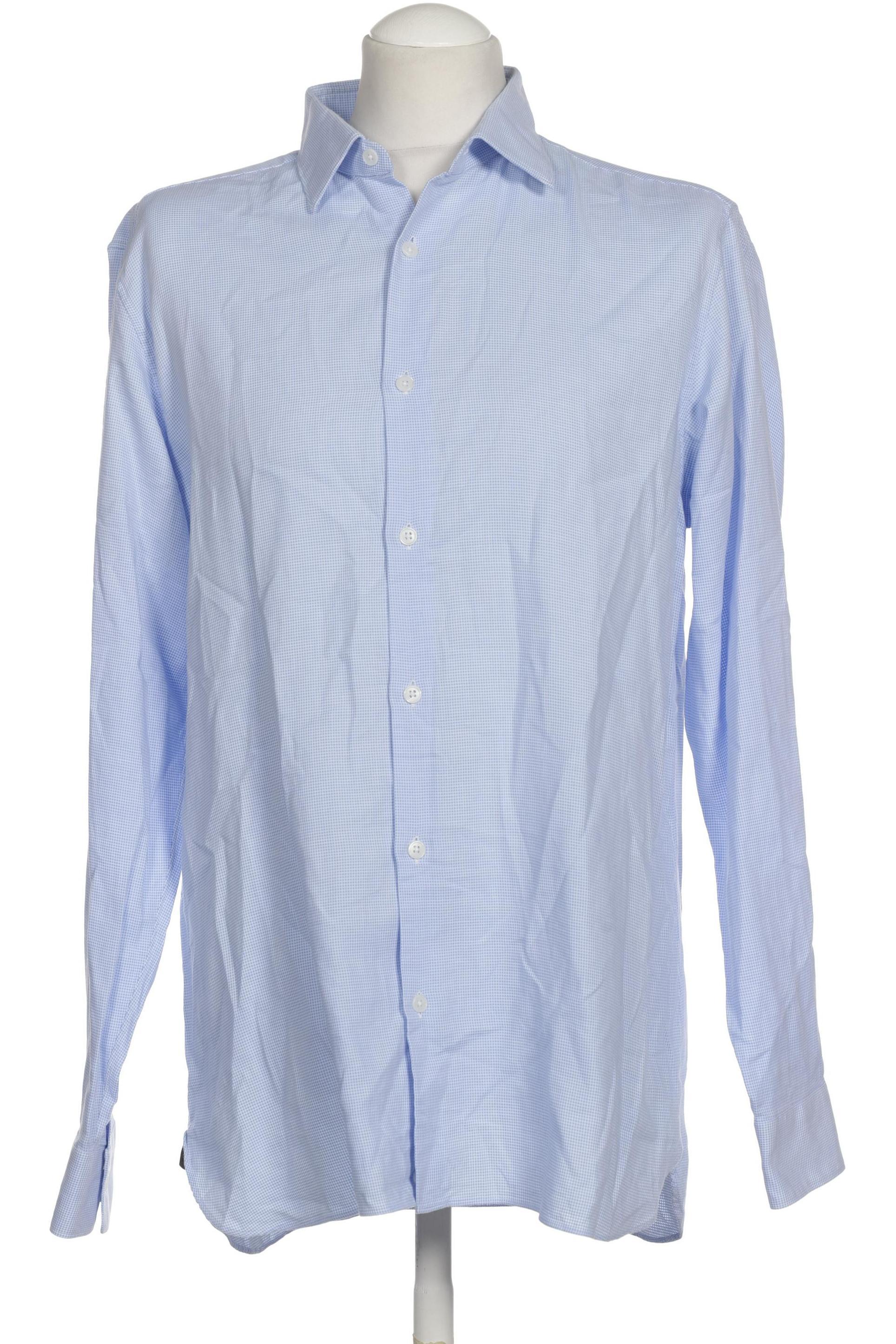 

Z Zegna Herren Hemd, blau, Gr.