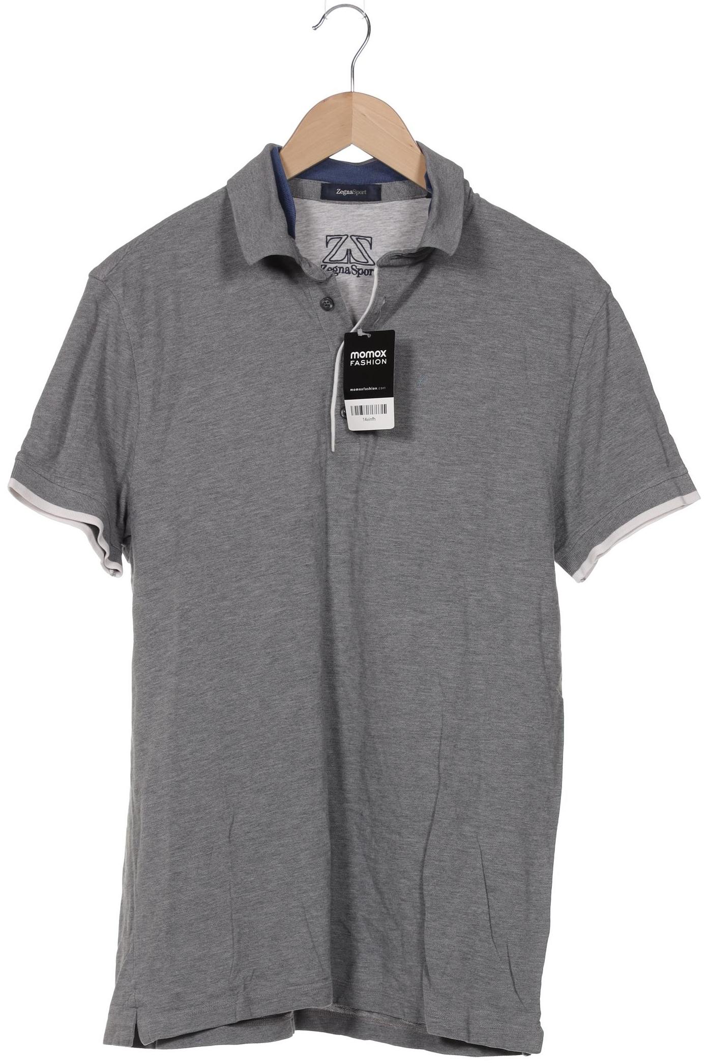 

Z Zegna Herren Poloshirt, grau, Gr. 52
