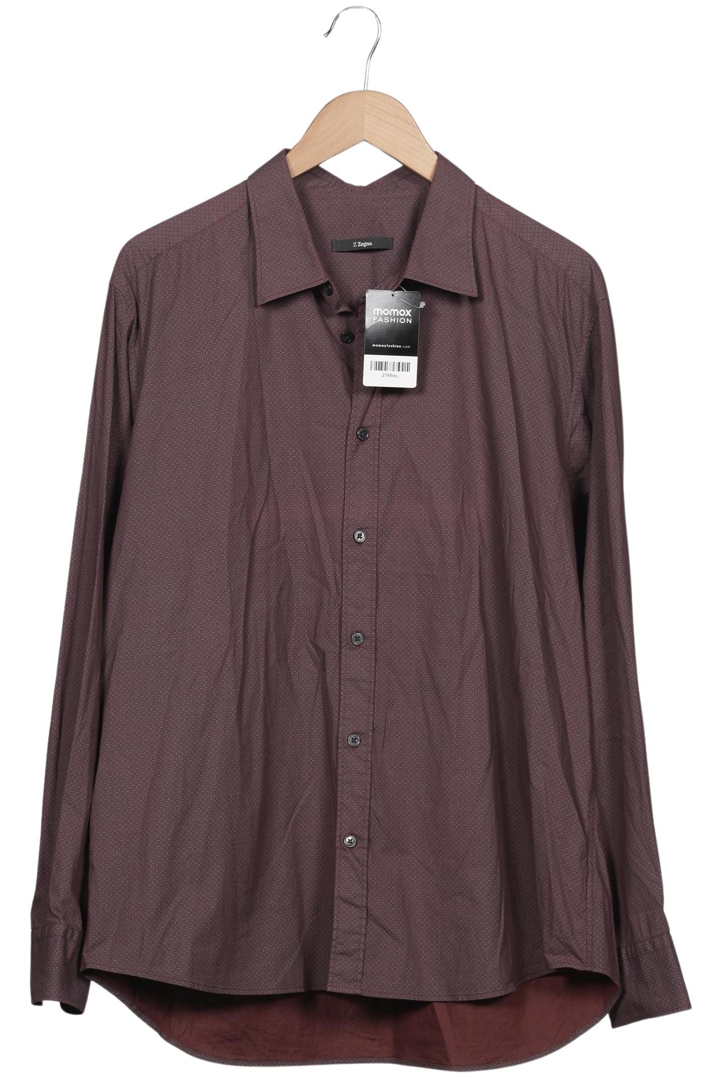 Thumbnail - Z Zegna Herren Hemd, braun, Gr. 56