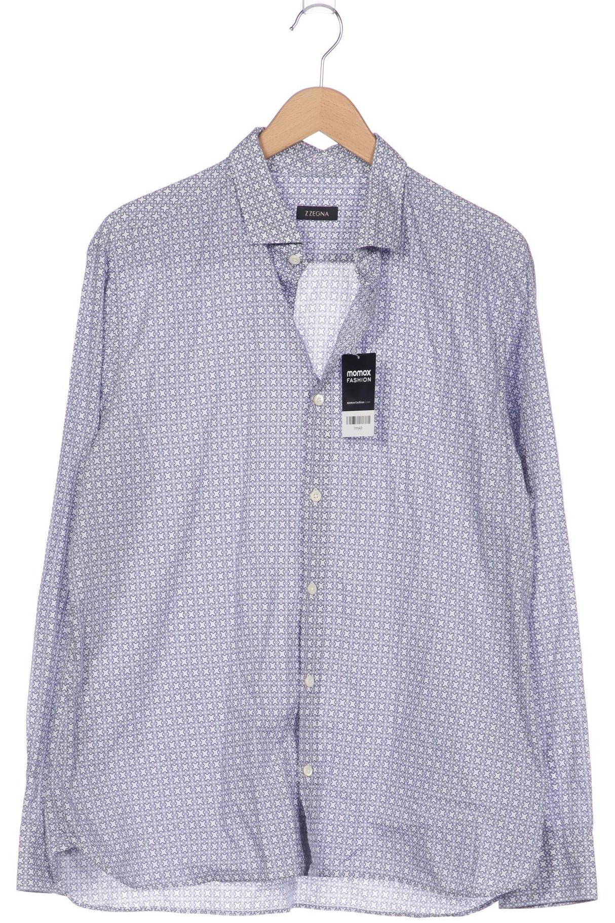

Z Zegna Herren Hemd, marineblau, Gr. 56