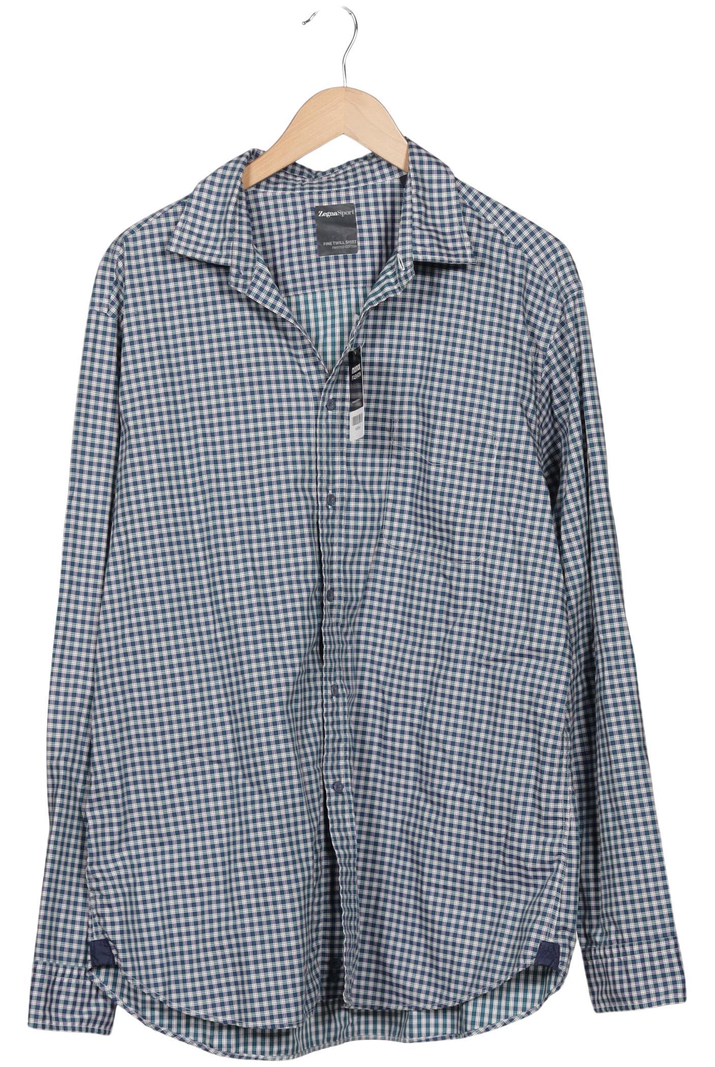 

Z Zegna Herren Hemd, blau, Gr. 58