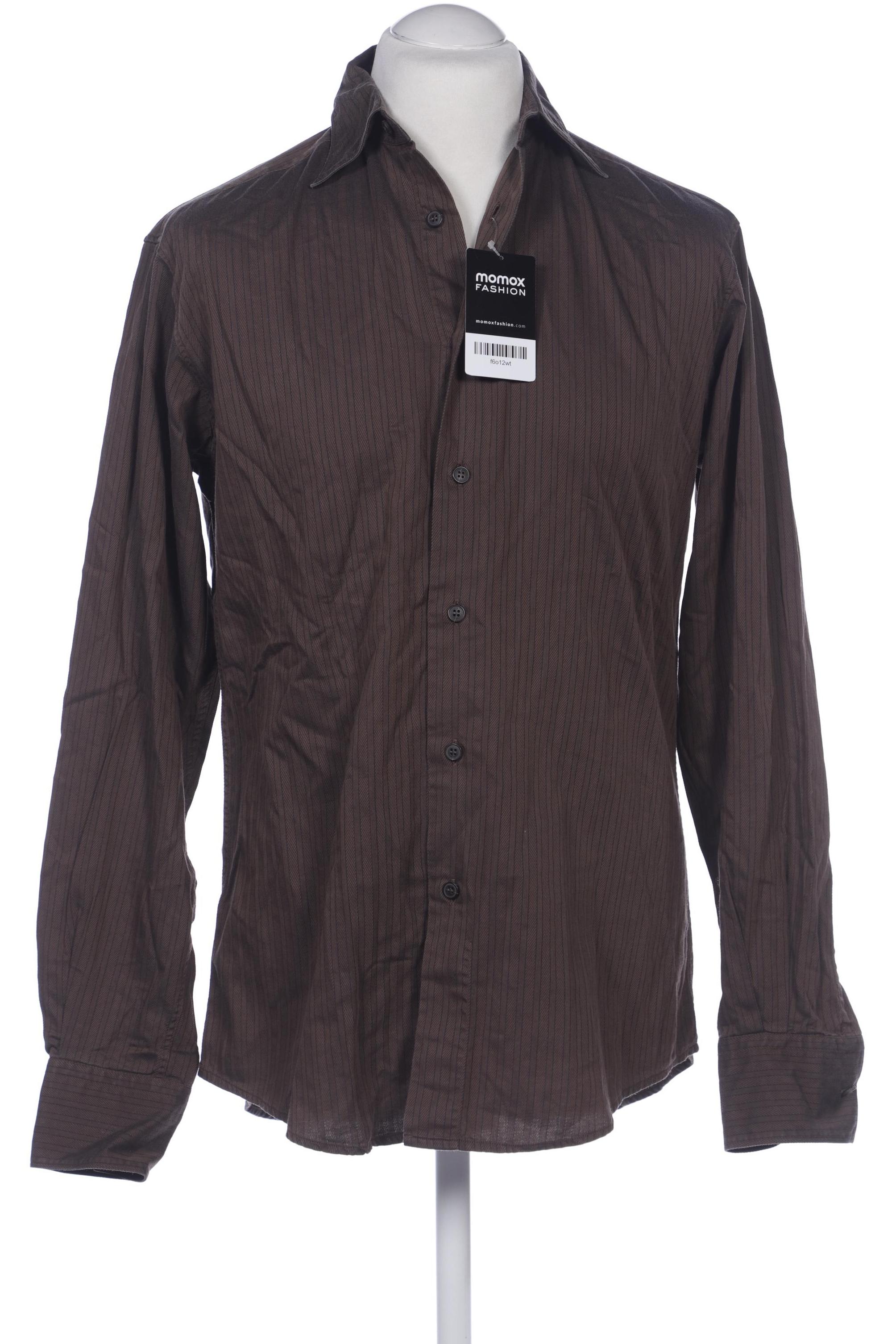 

Z Zegna Herren Hemd, braun, Gr. 48