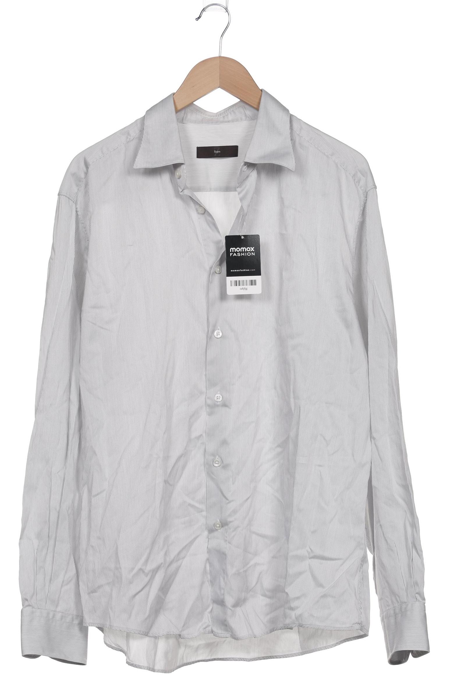 

Z Zegna Herren Hemd, grau, Gr. 56
