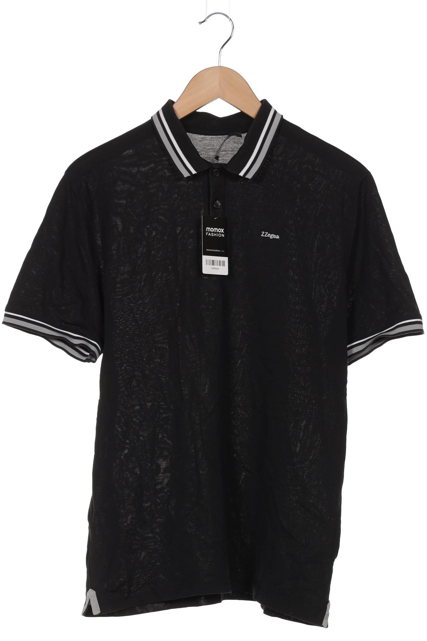 

Z Zegna Herren Poloshirt, schwarz, Gr. 54