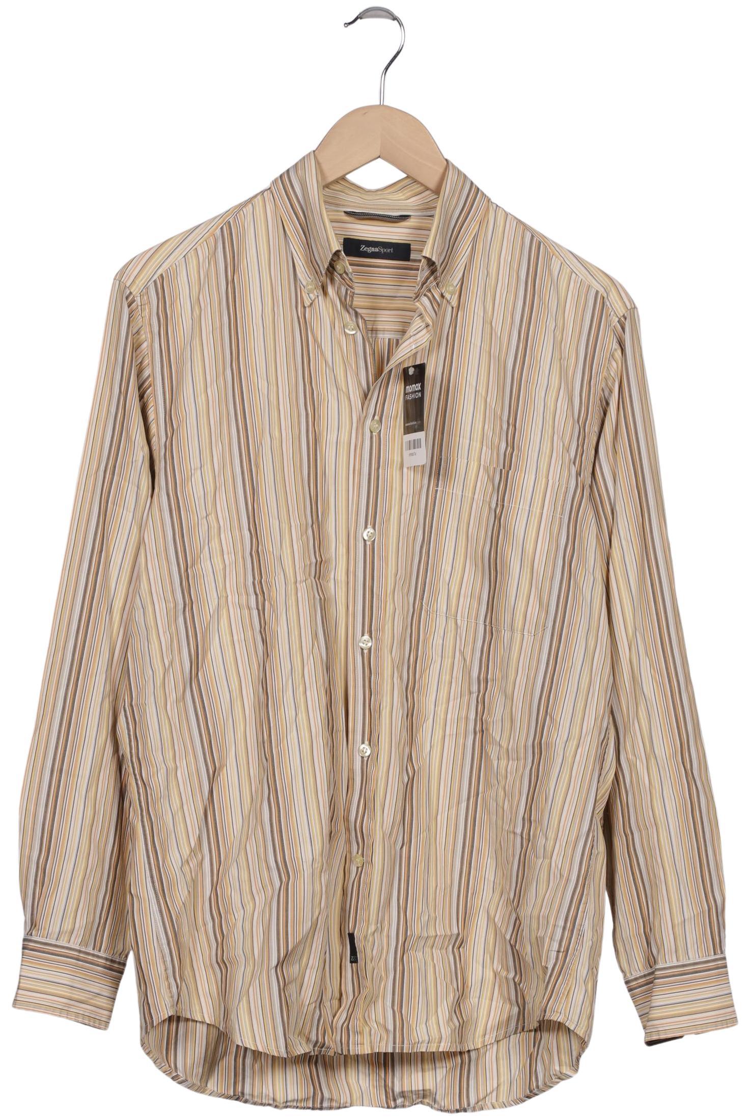 

Z Zegna Herren Hemd, beige, Gr. 46