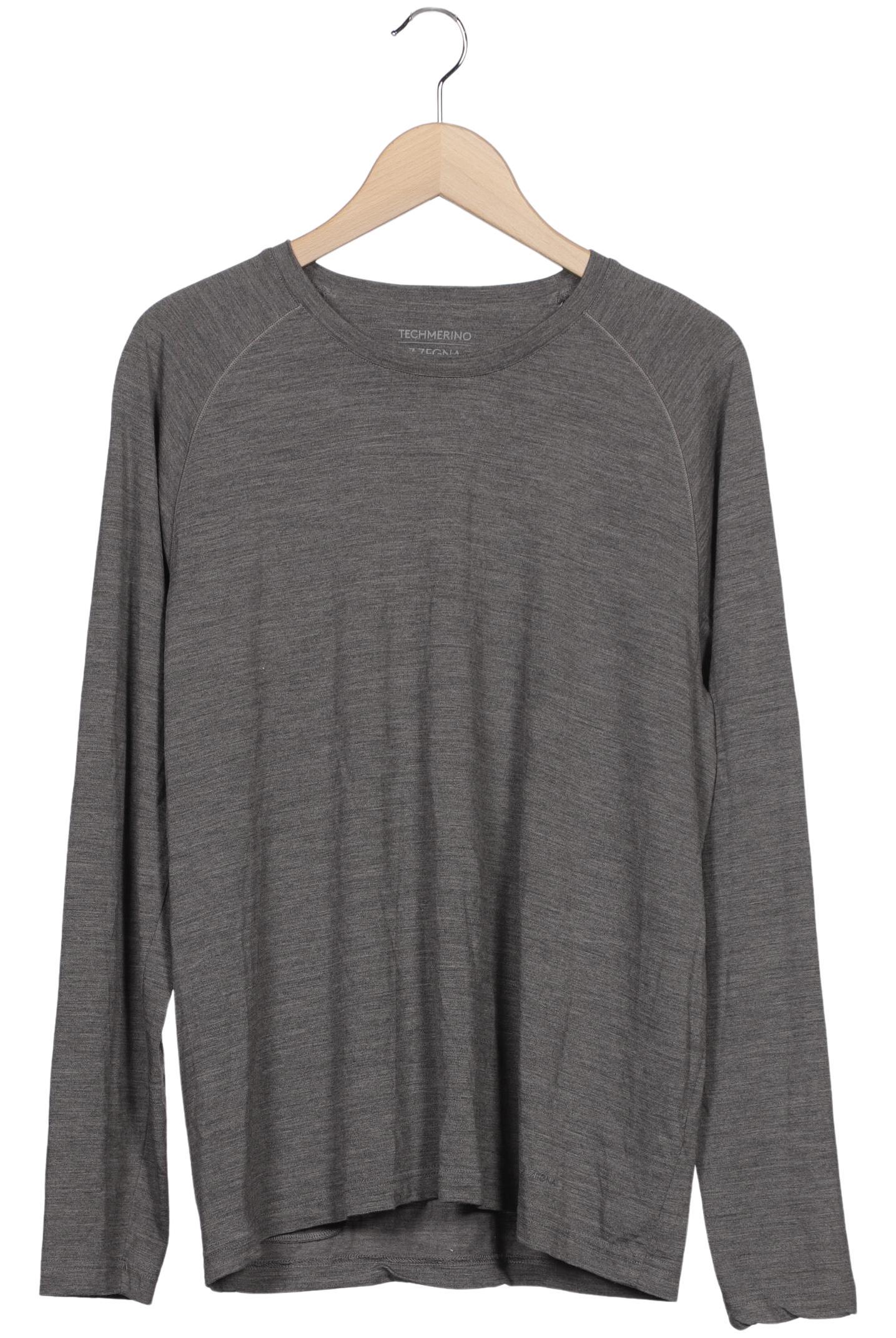 

Z Zegna Herren Langarmshirt, grau, Gr. 52