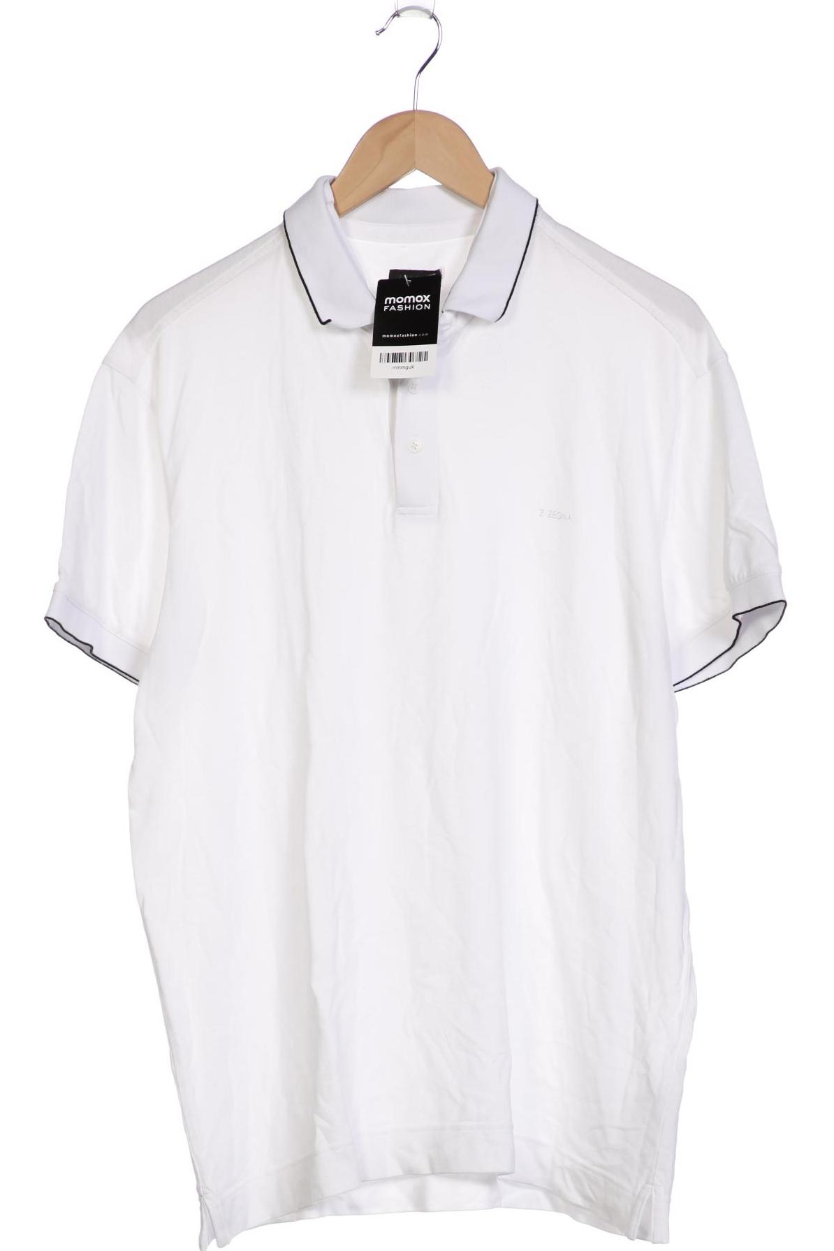 

Z Zegna Herren Poloshirt, weiß, Gr. 54