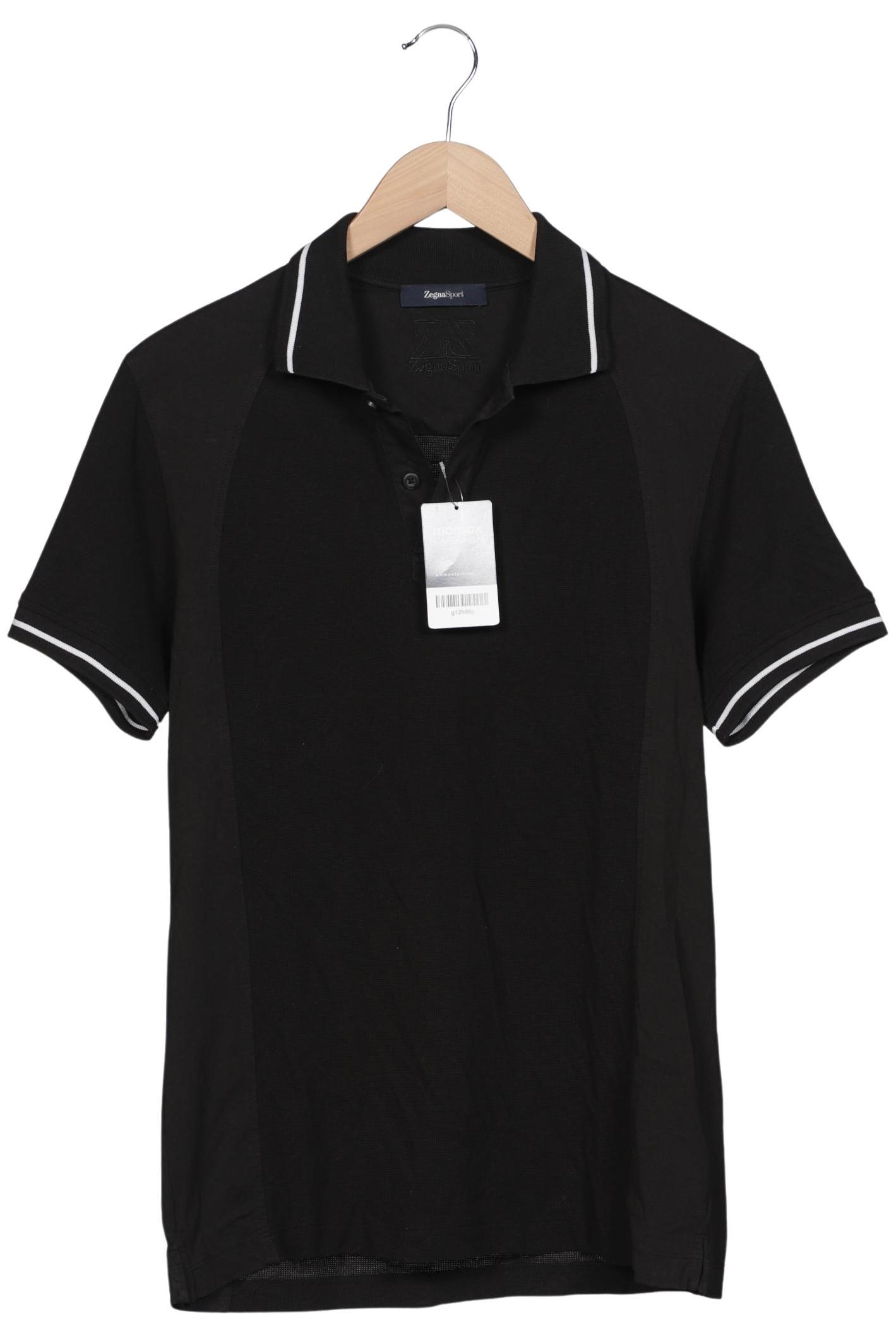 

Z Zegna Herren Poloshirt, schwarz, Gr. 46