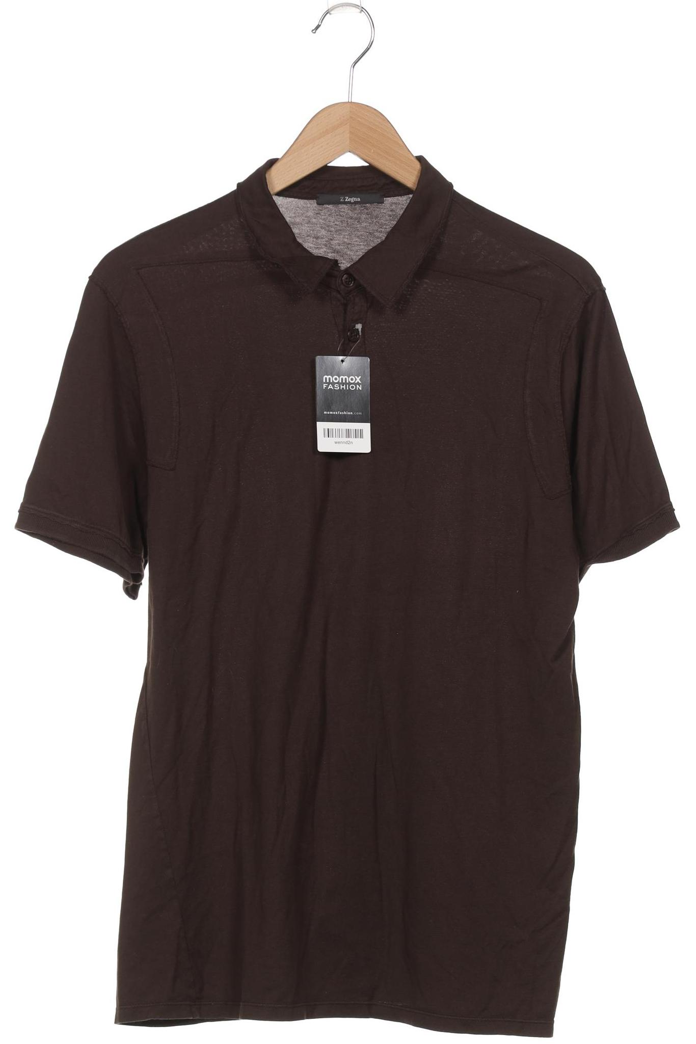 

Z Zegna Herren Poloshirt, braun, Gr. 54