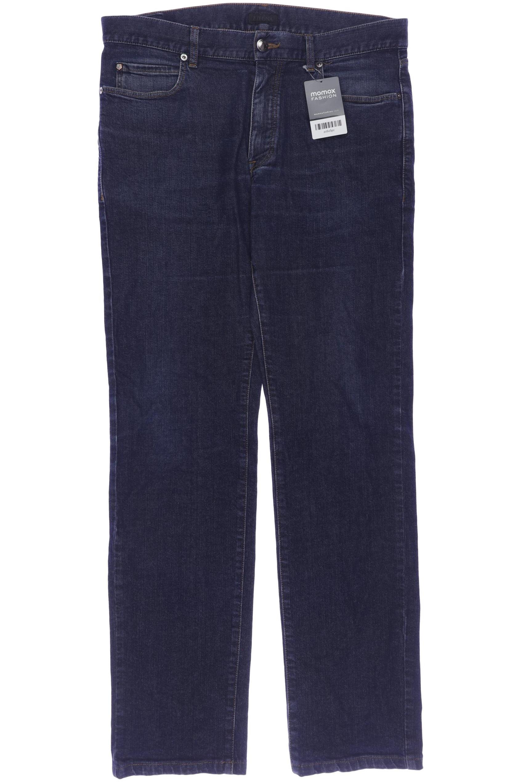 

Z Zegna Herren Jeans, marineblau, Gr. 34