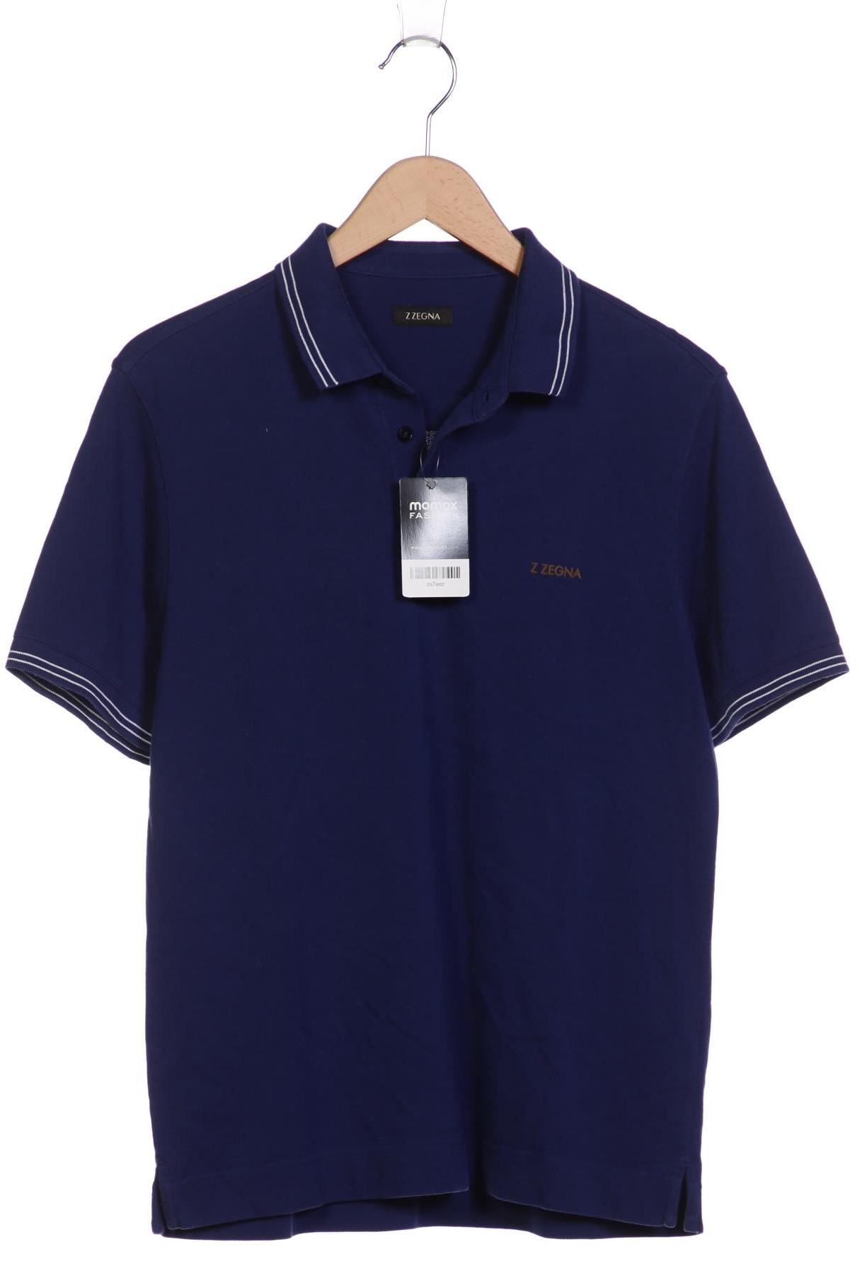 

Z Zegna Herren Poloshirt, marineblau, Gr. 46