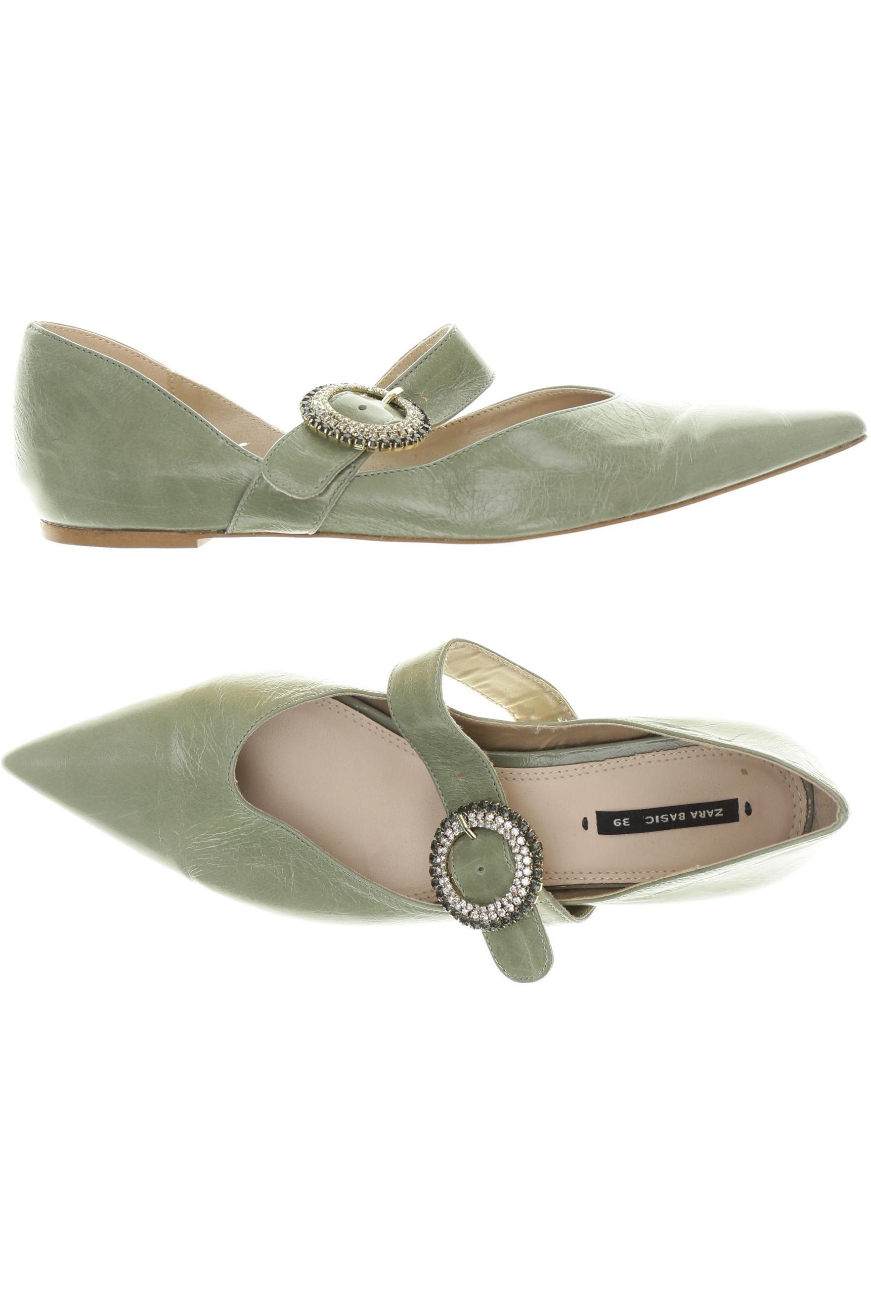 

Zara Damen Ballerinas, grün, Gr. 39