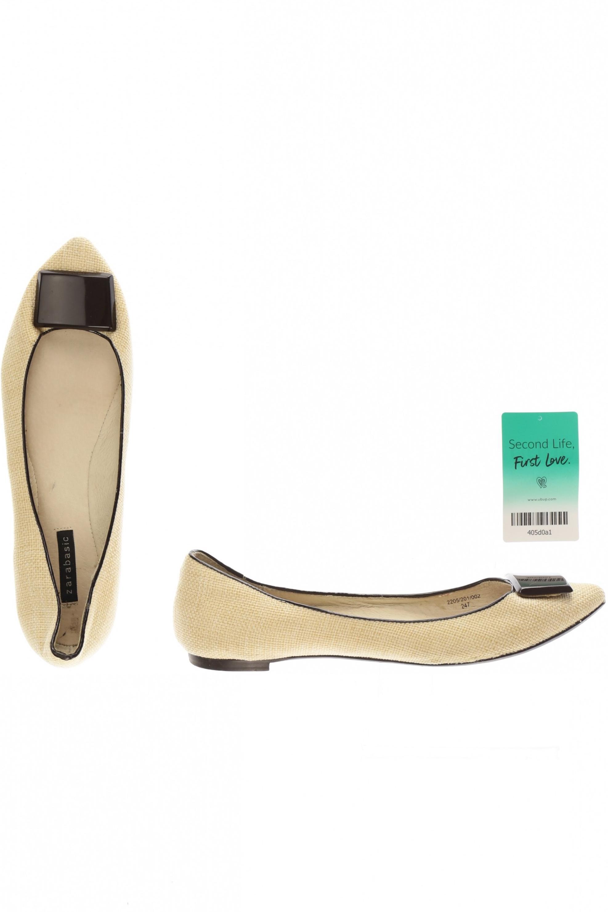 

Zara Damen Ballerinas, beige, Gr. 39