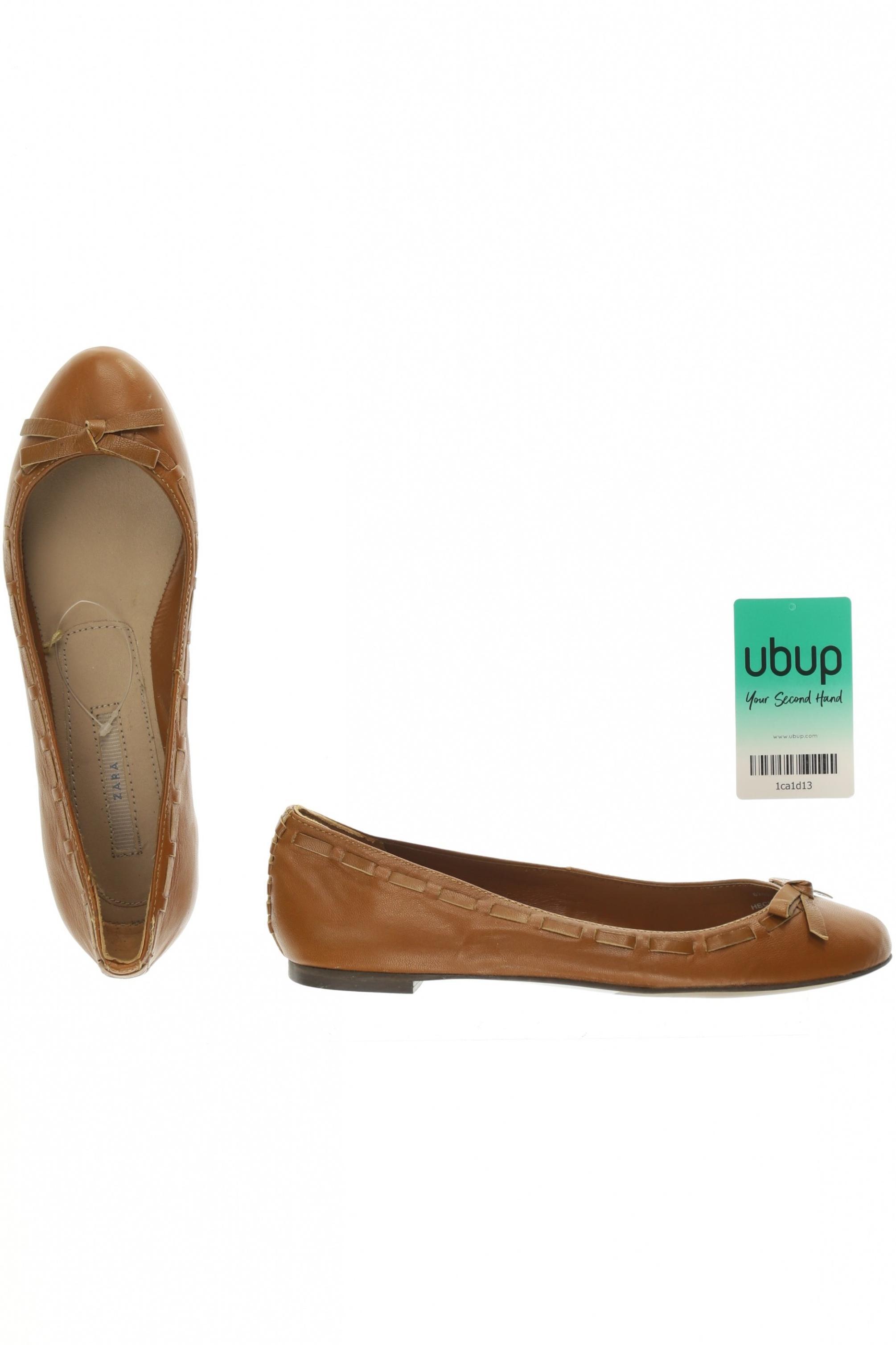 

Zara Damen Ballerinas, braun, Gr. 37