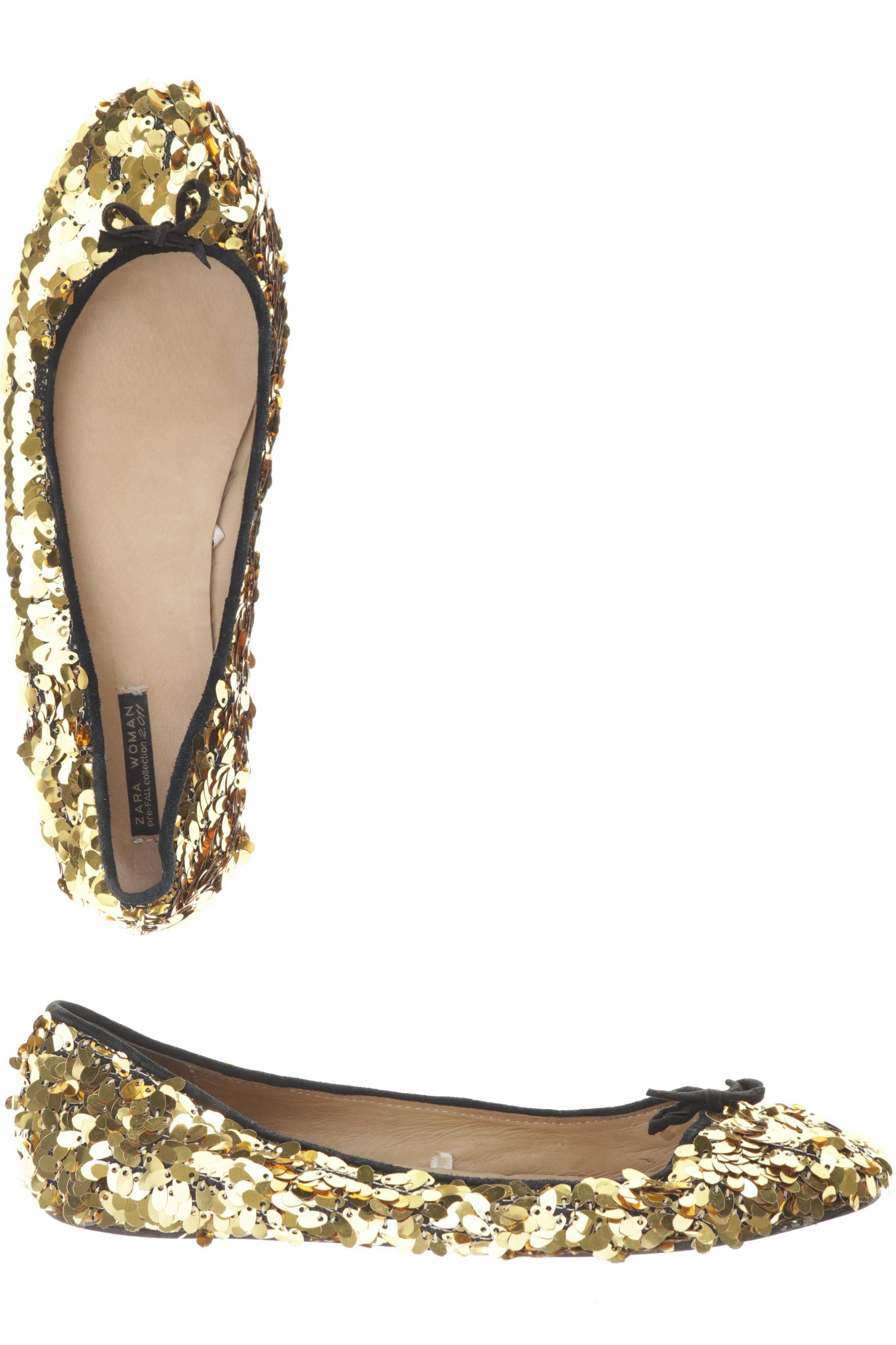 

Zara Damen Ballerinas, gelb, Gr. 38