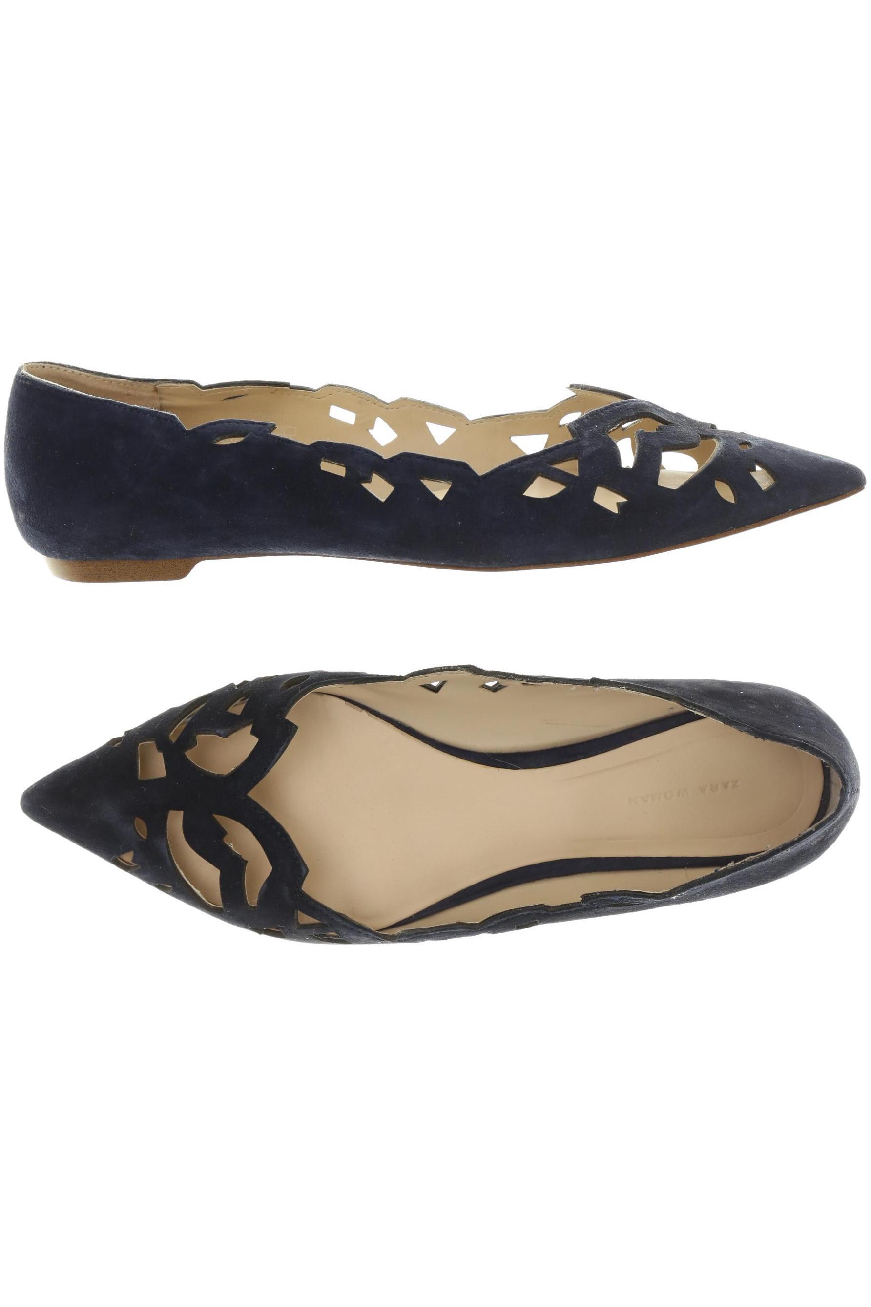 

Zara Damen Ballerinas, blau, Gr. 39