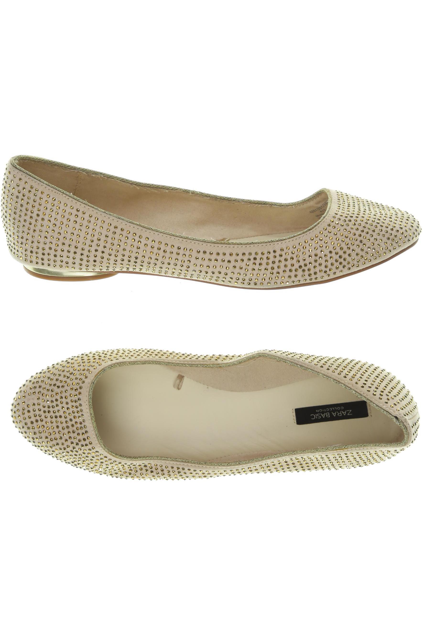 

Zara Damen Ballerinas, beige, Gr. 40