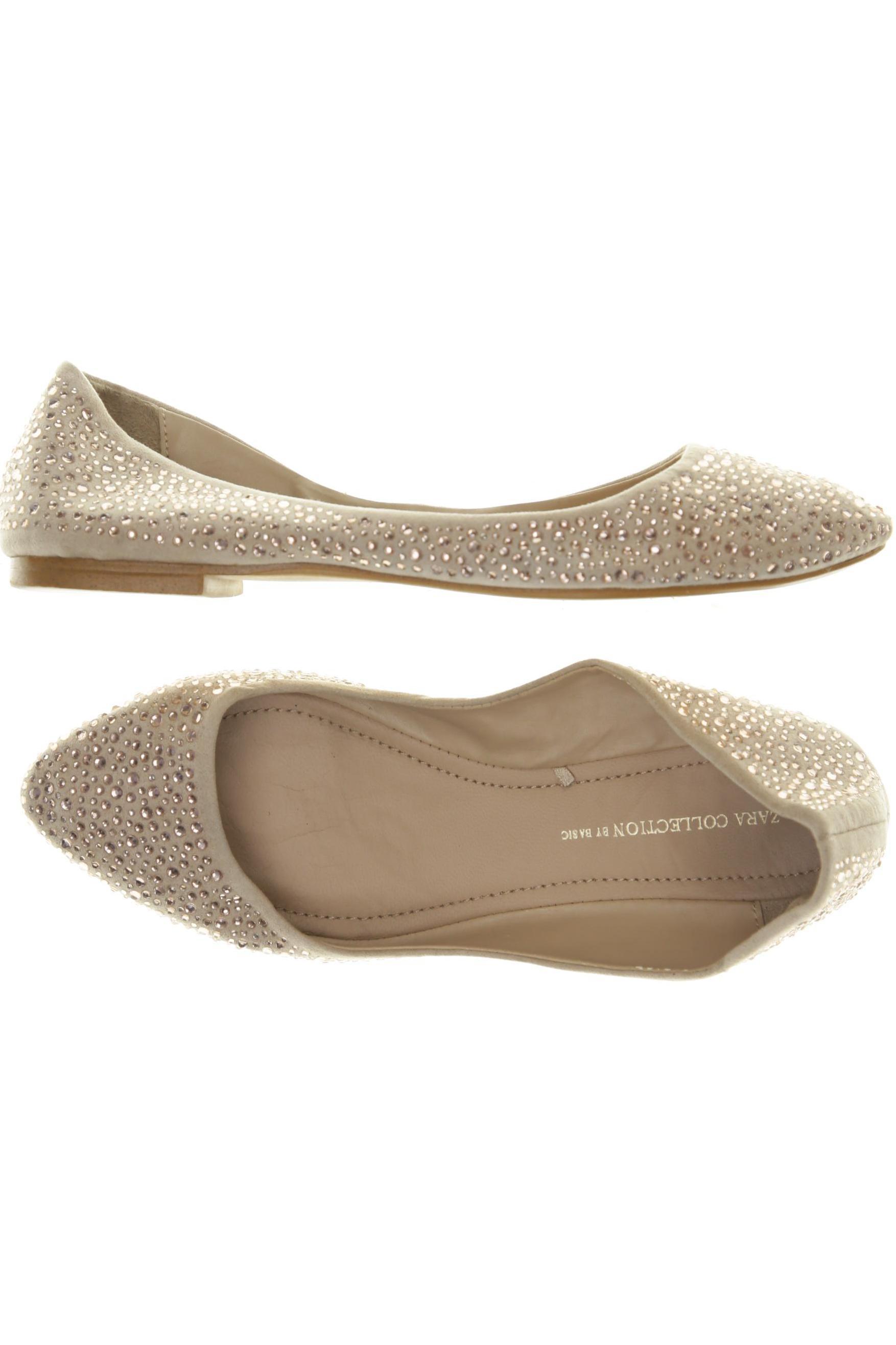 

Zara Damen Ballerinas, beige, Gr. 37