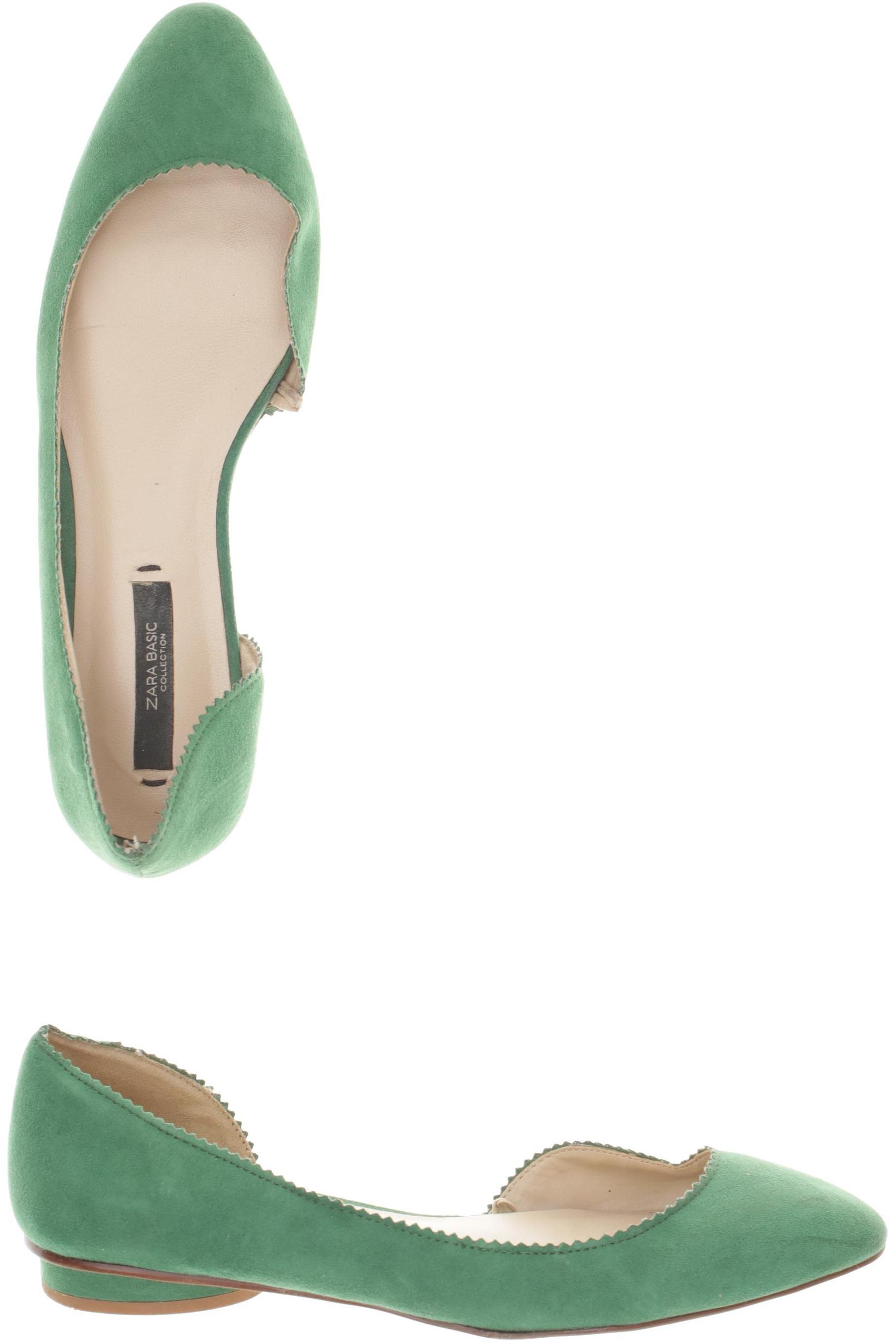 

Zara Damen Ballerinas, grün, Gr. 36