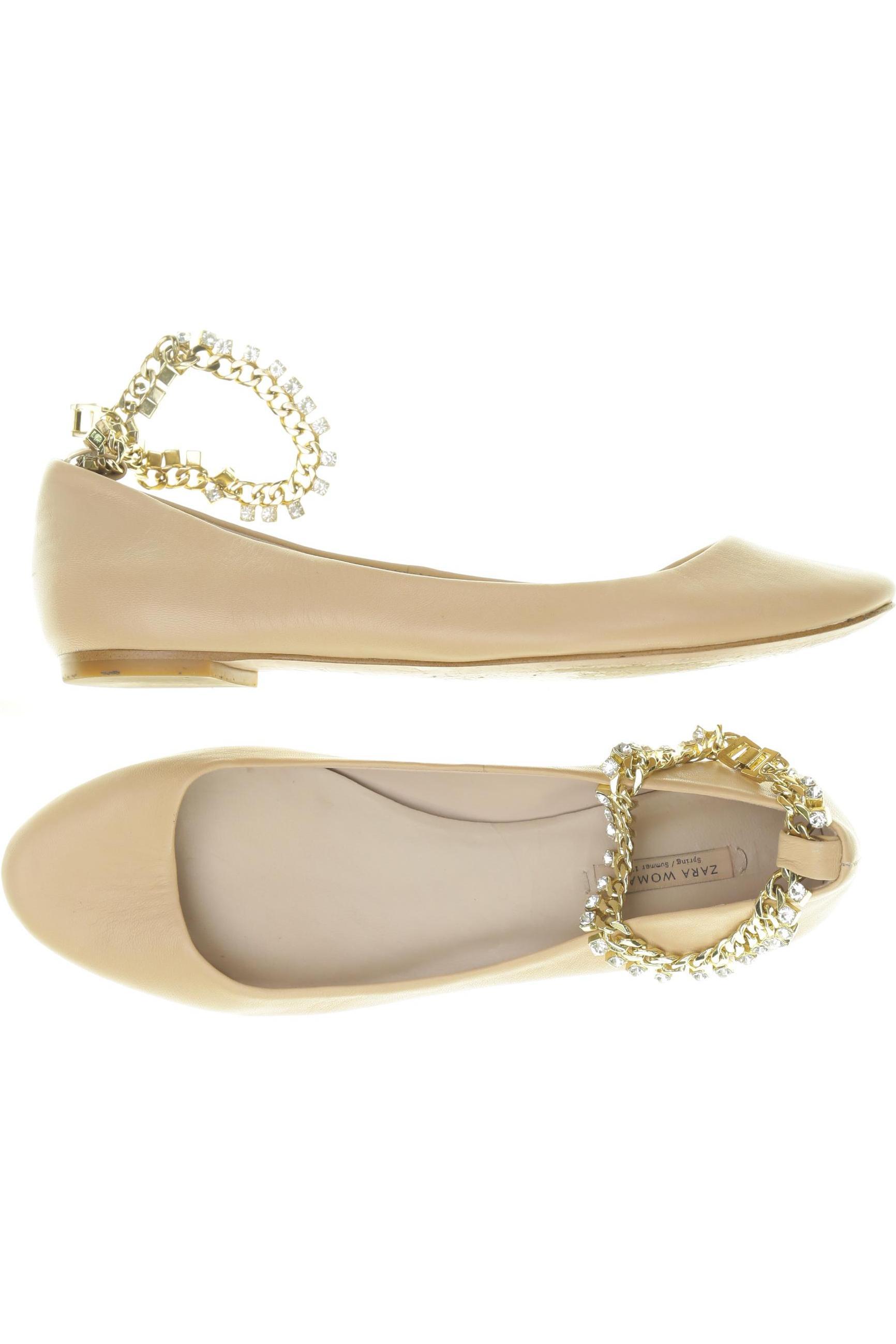 

Zara Damen Ballerinas, beige, Gr. 39