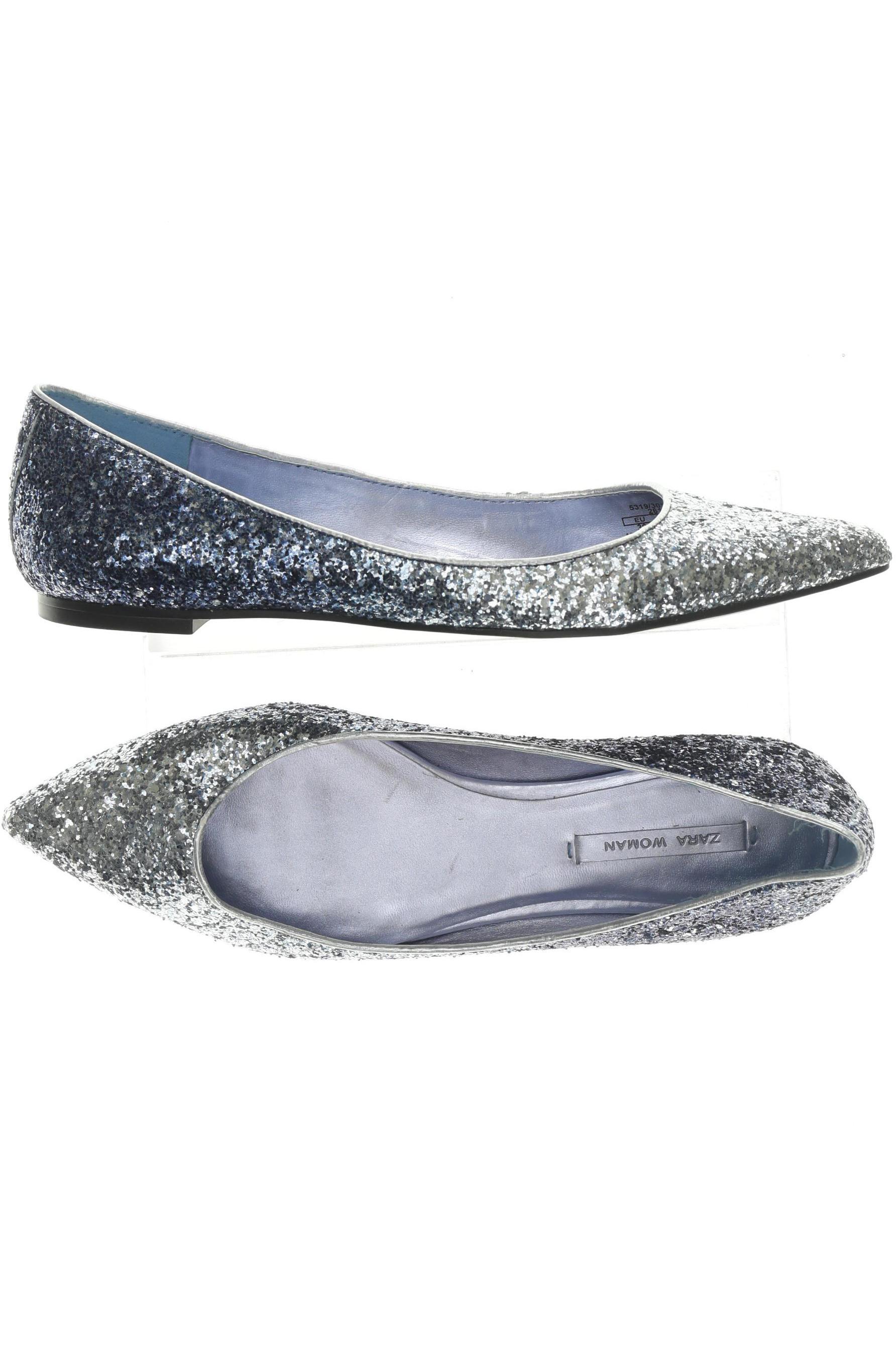 

Zara Damen Ballerinas, silber, Gr. 39