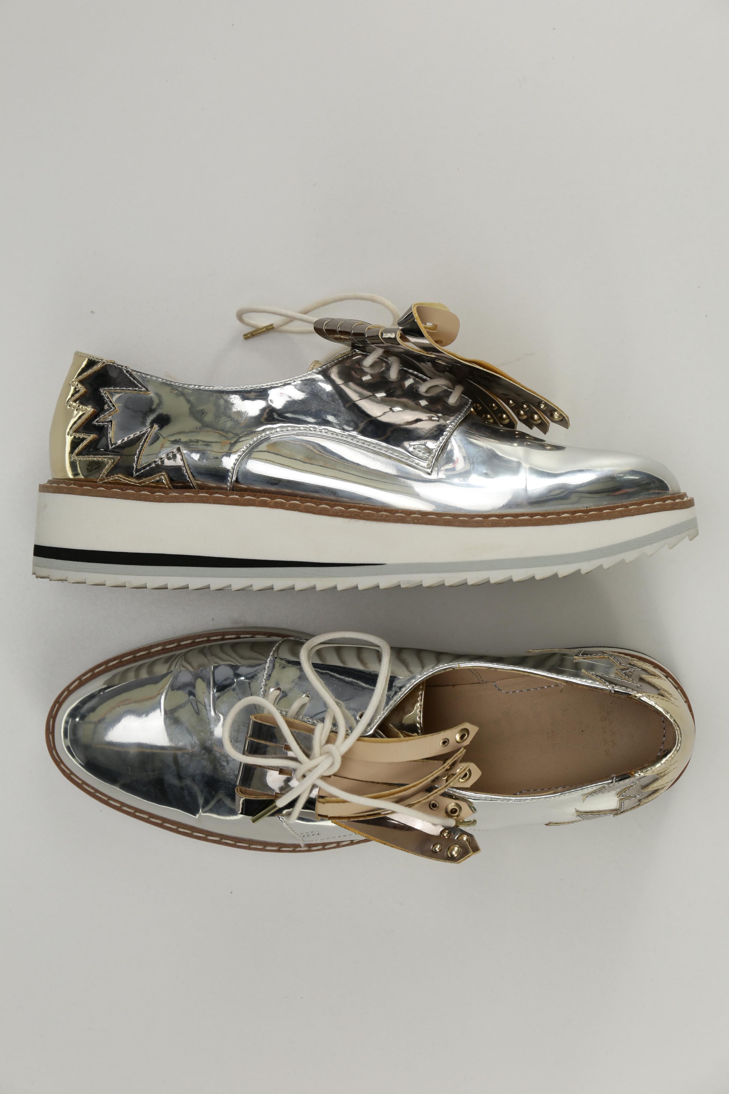 

Zara Damen Halbschuh, silber, Gr. 39