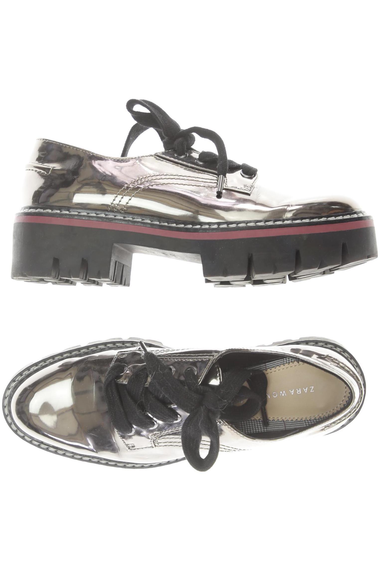 

Zara Damen Halbschuh, silber, Gr. 37