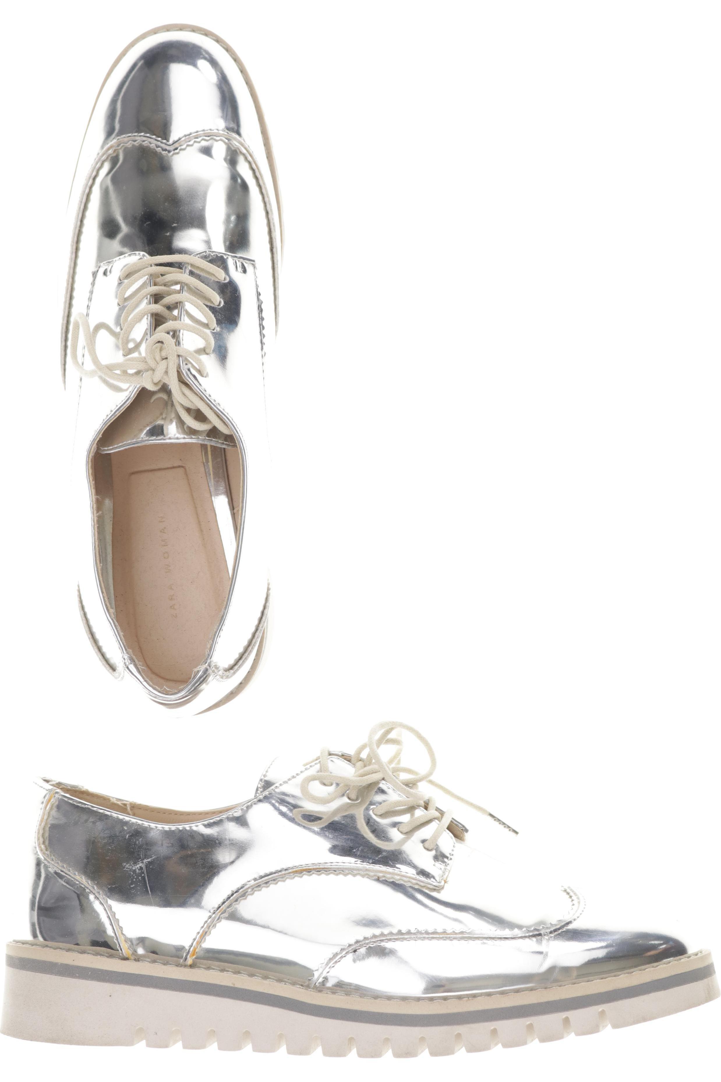 

Zara Damen Halbschuh, silber, Gr. 39