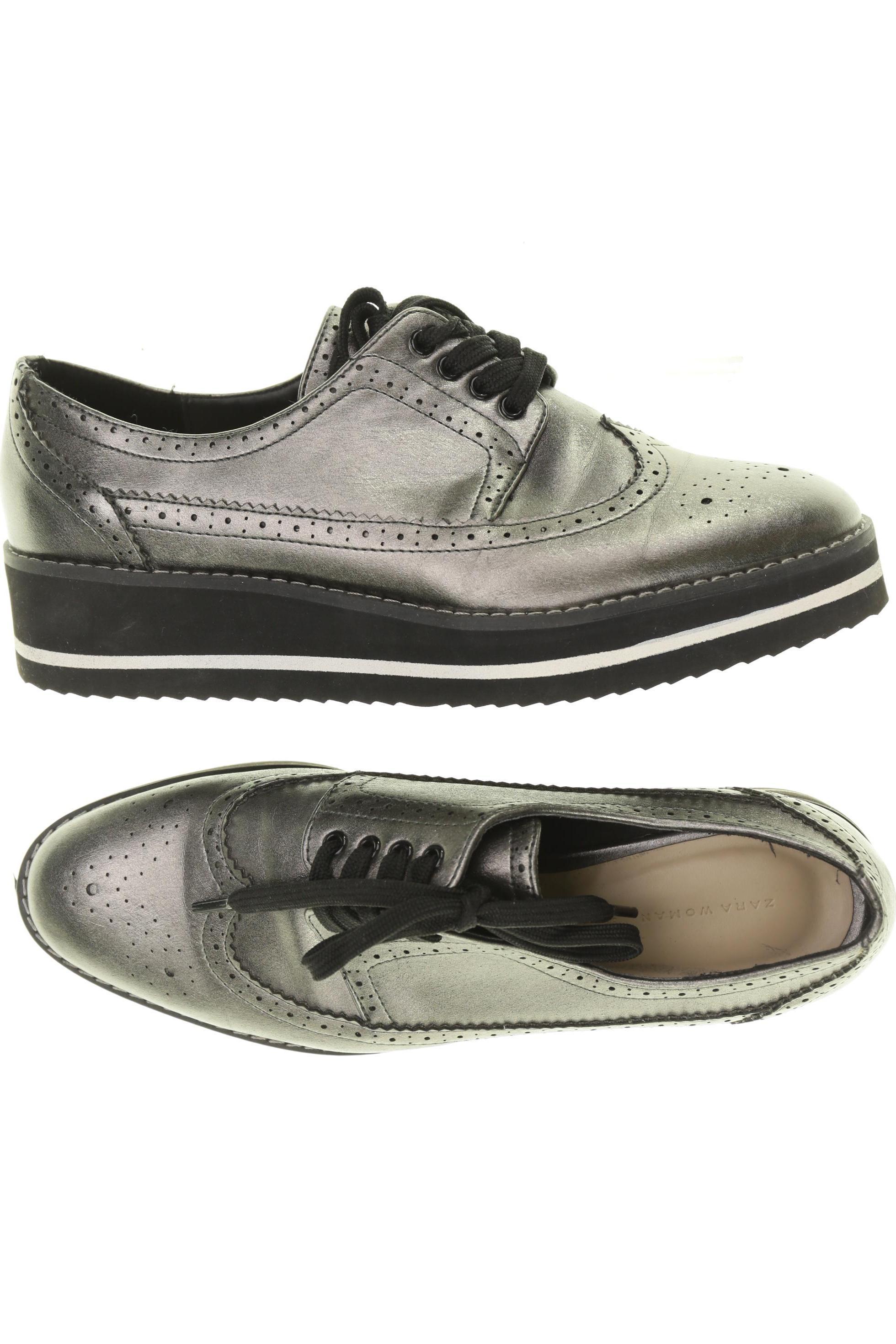 

Zara Damen Halbschuh, grün, Gr. 38