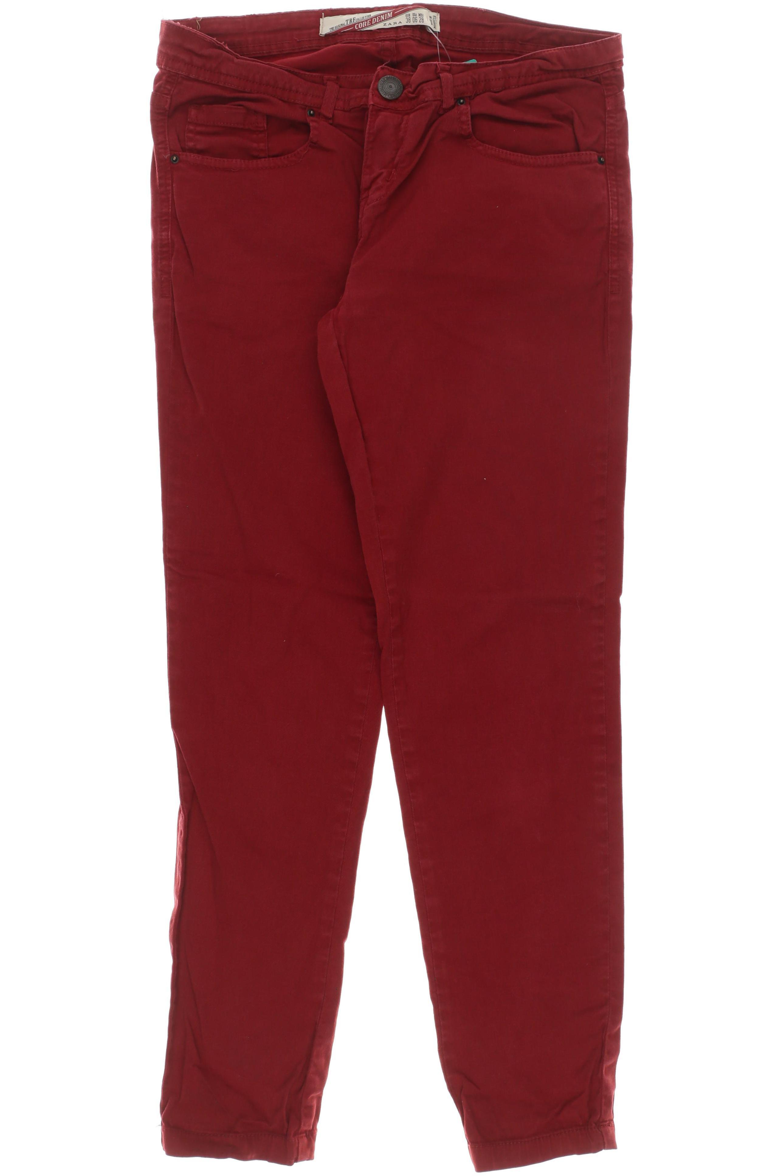 

Zara Damen Jeans, rot, Gr. 38