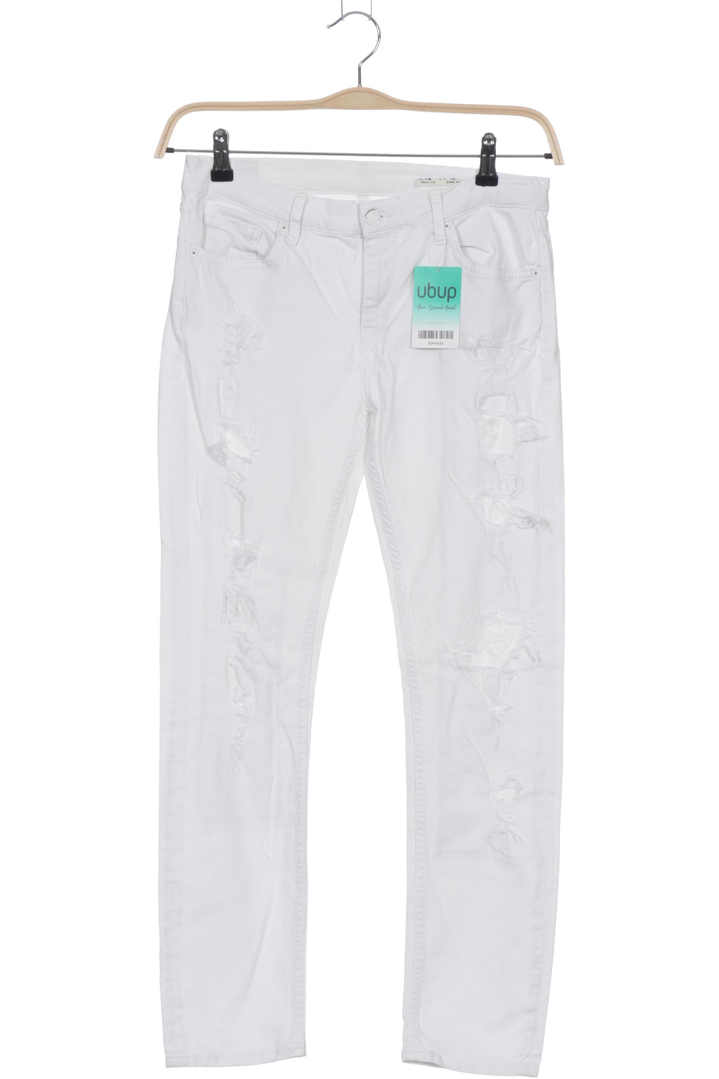 

Zara Damen Jeans, beige, Gr.