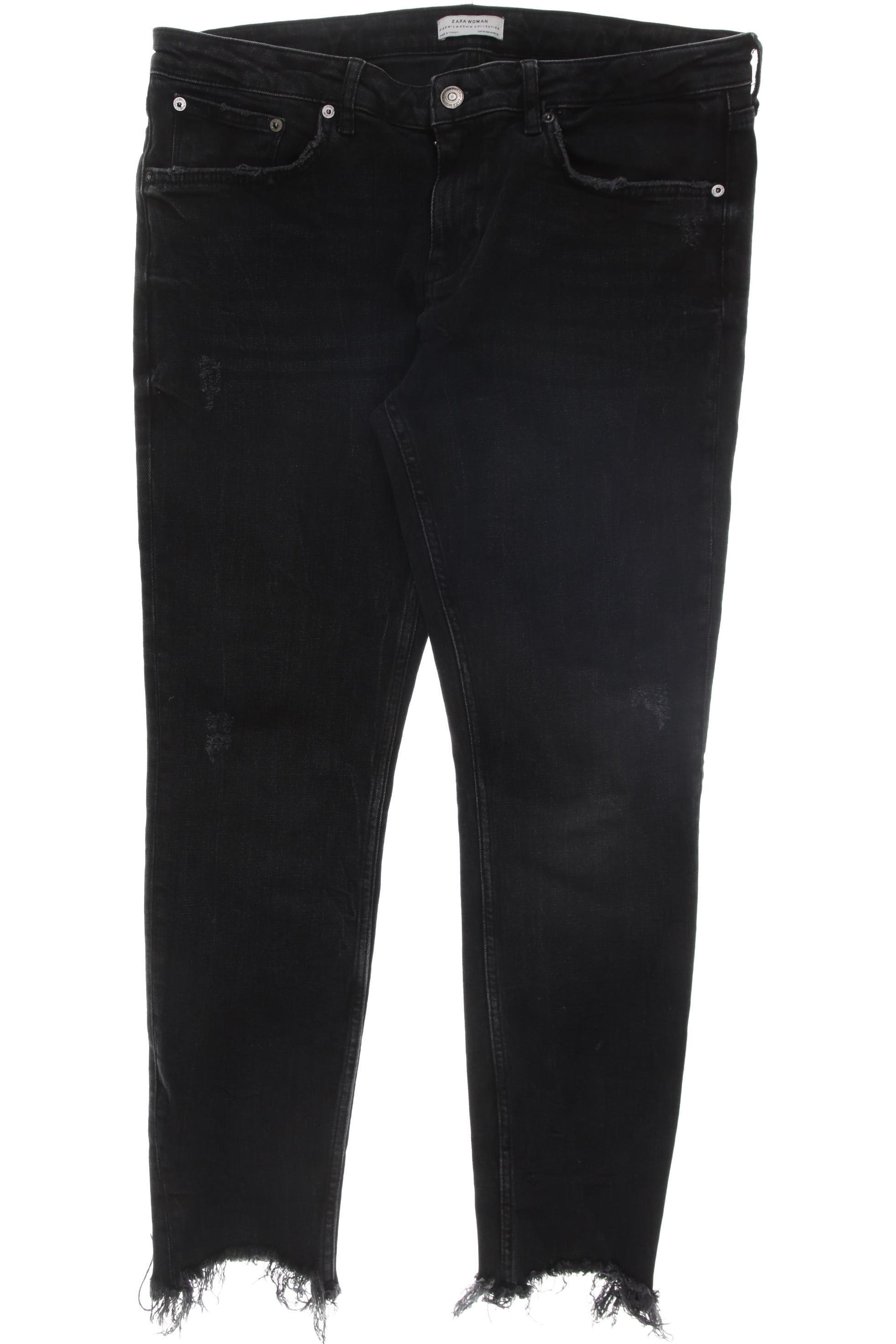 

Zara Damen Jeans, schwarz, Gr. 44
