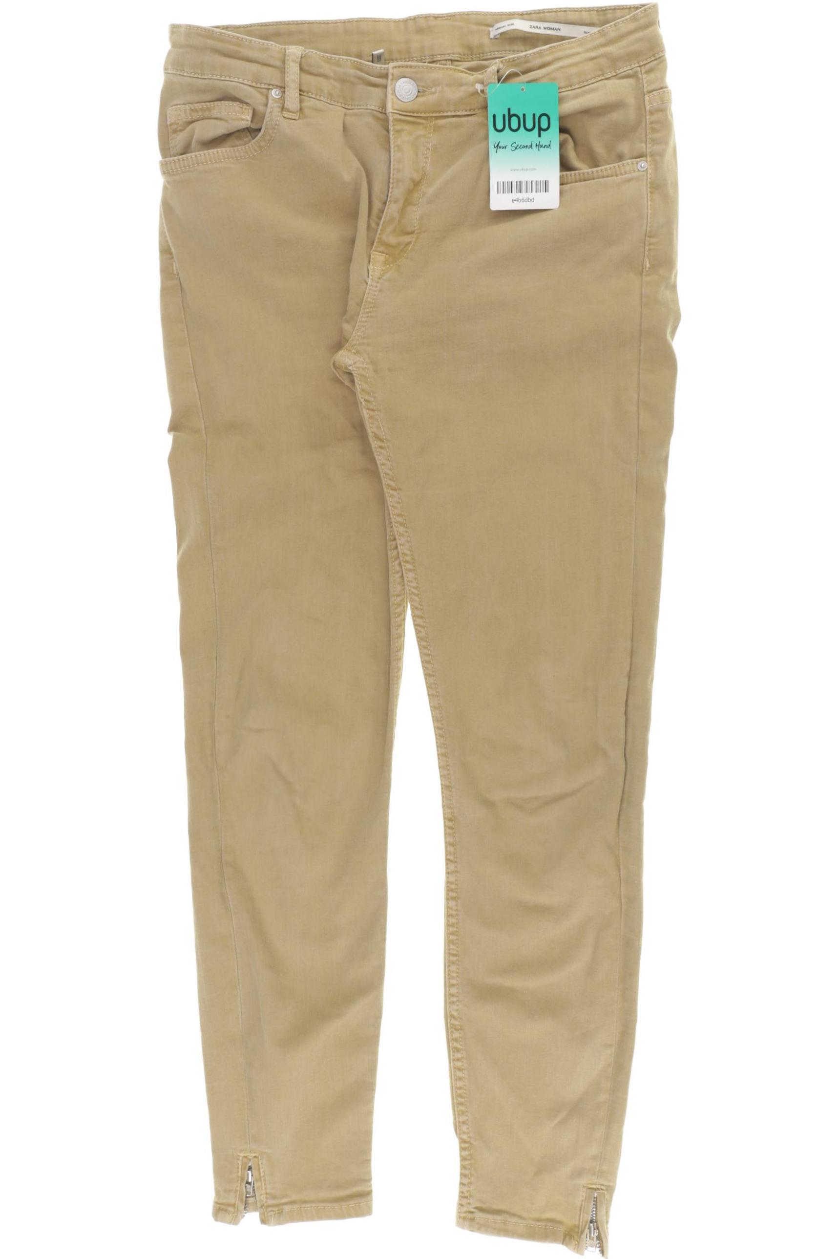 

Zara Damen Jeans, beige, Gr. 38
