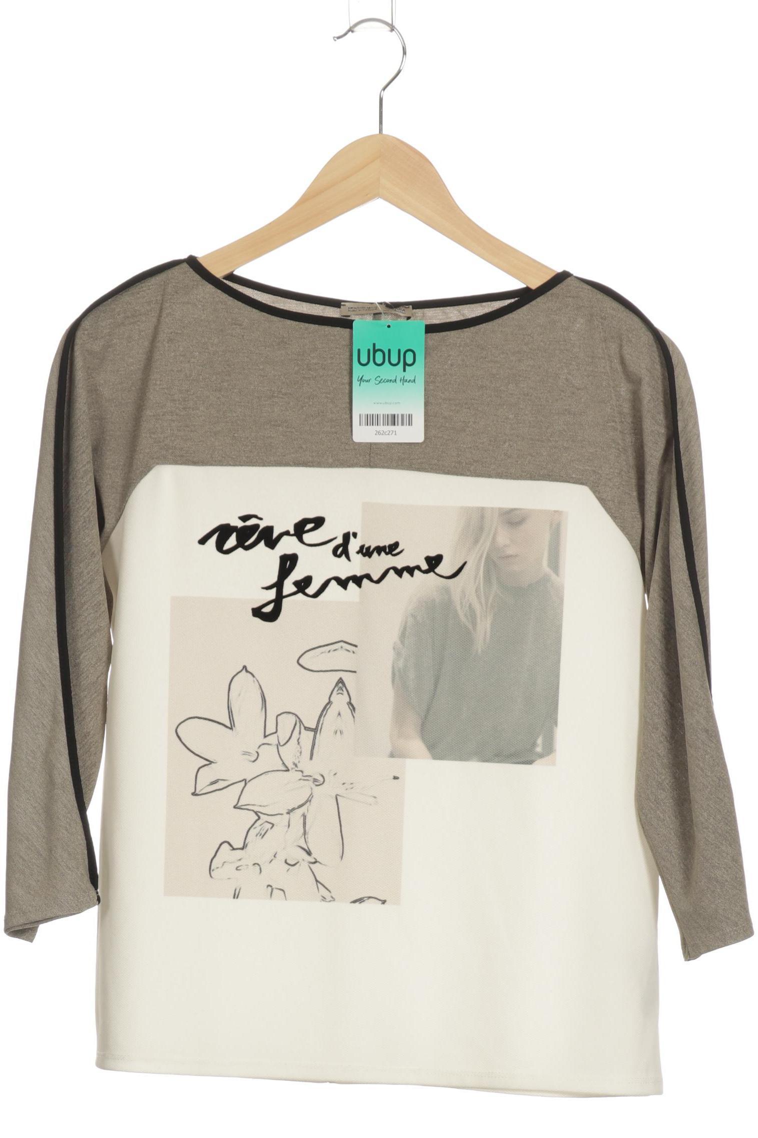 

Zara Damen Langarmshirt, beige, Gr.