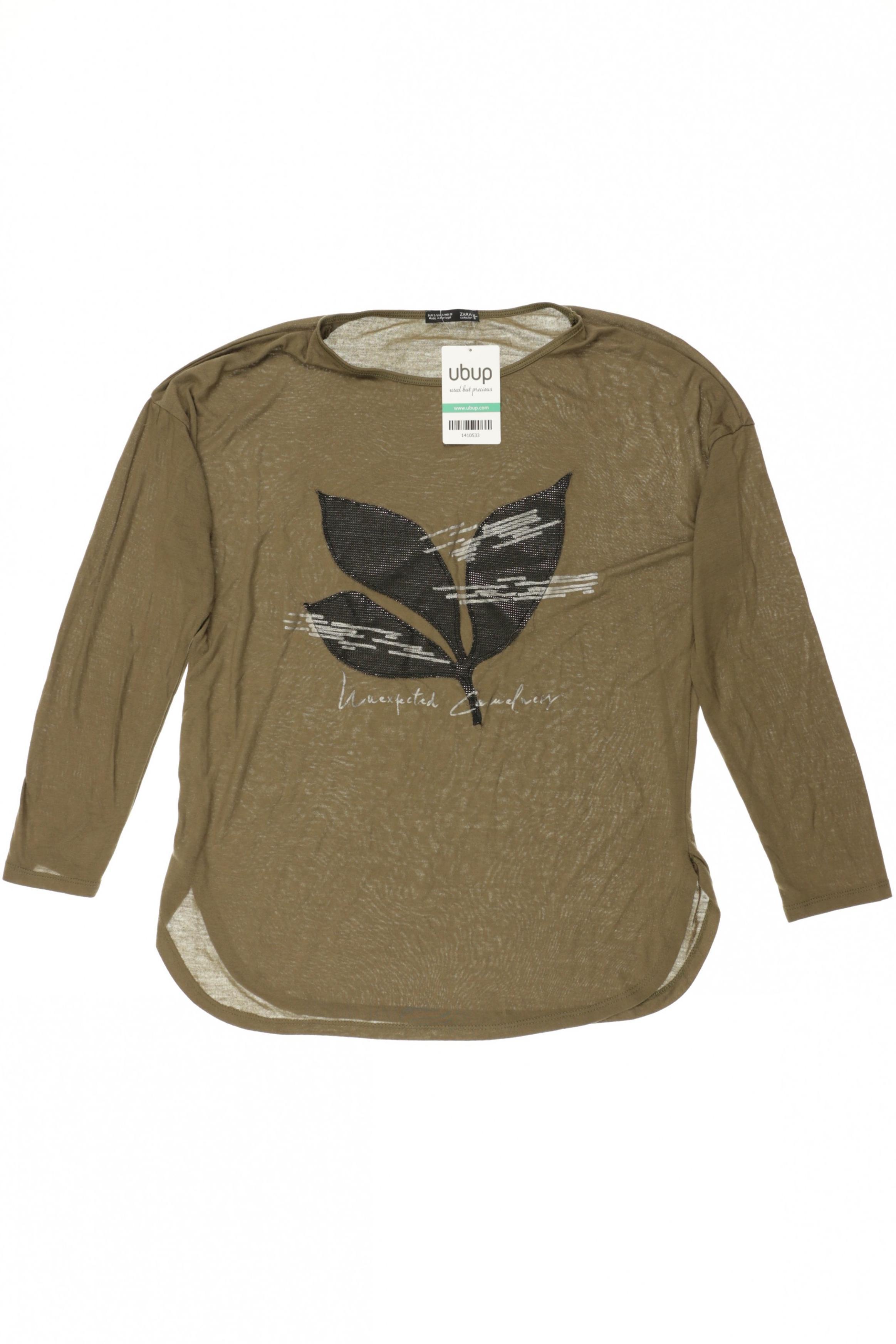 

Zara Damen Langarmshirt, grün, Gr.