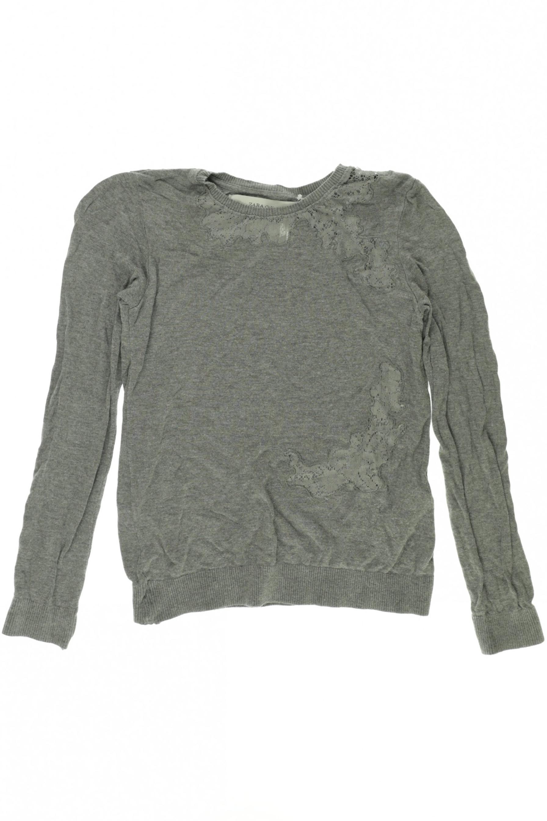 

Zara Damen Langarmshirt, grau, Gr.