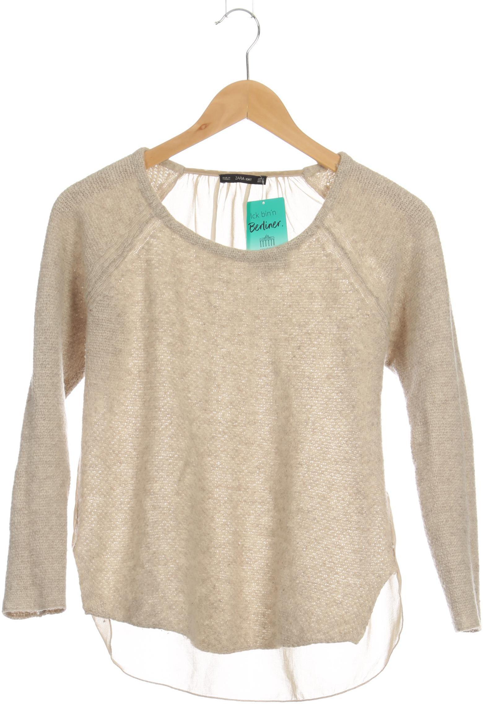 

Zara Damen Pullover, beige, Gr.